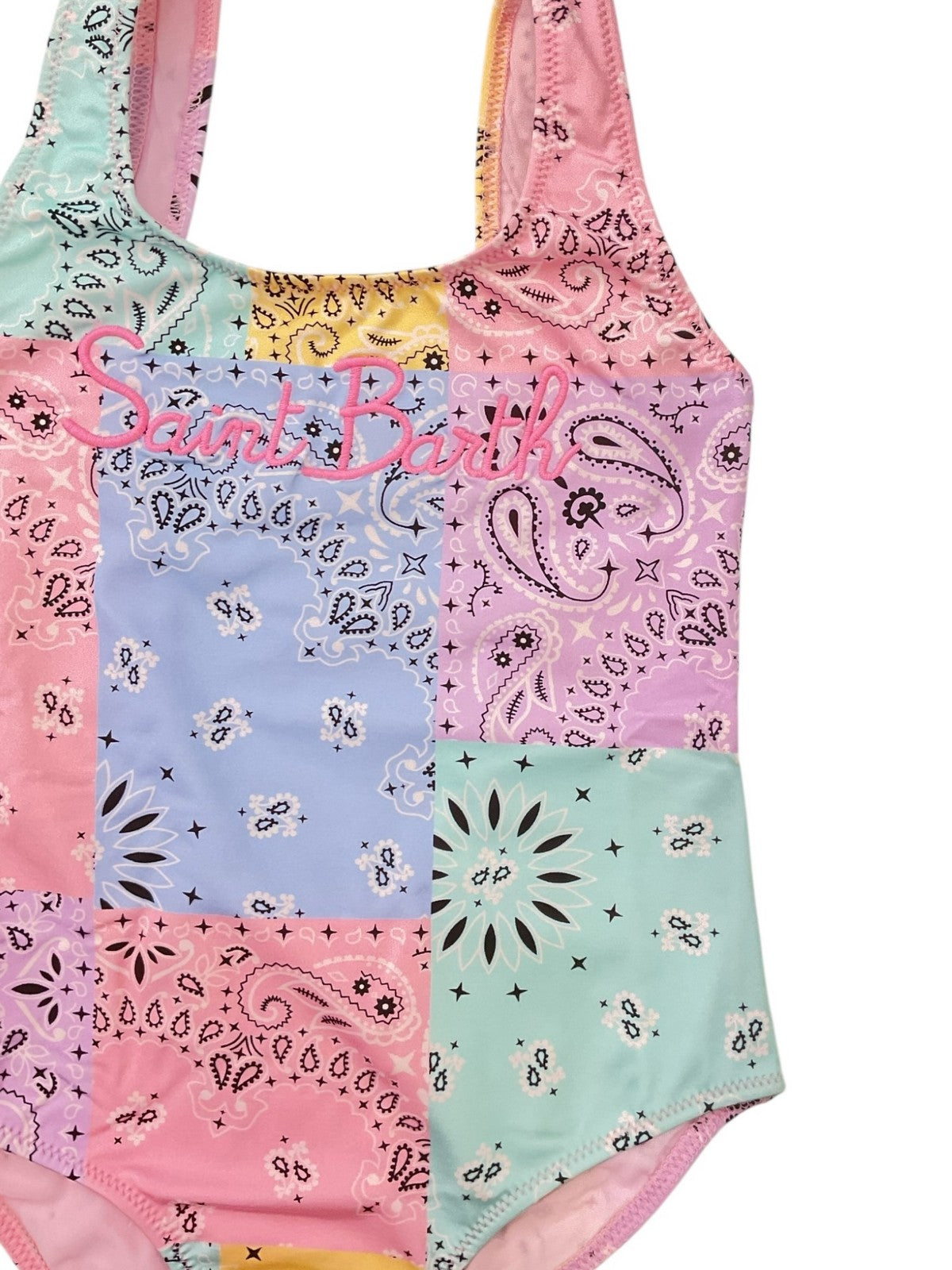 MC2 SAINT BARTH Costume da bagno Bambine e ragazze  CARA 03517L BANDANNA ROUND COLOR EMB