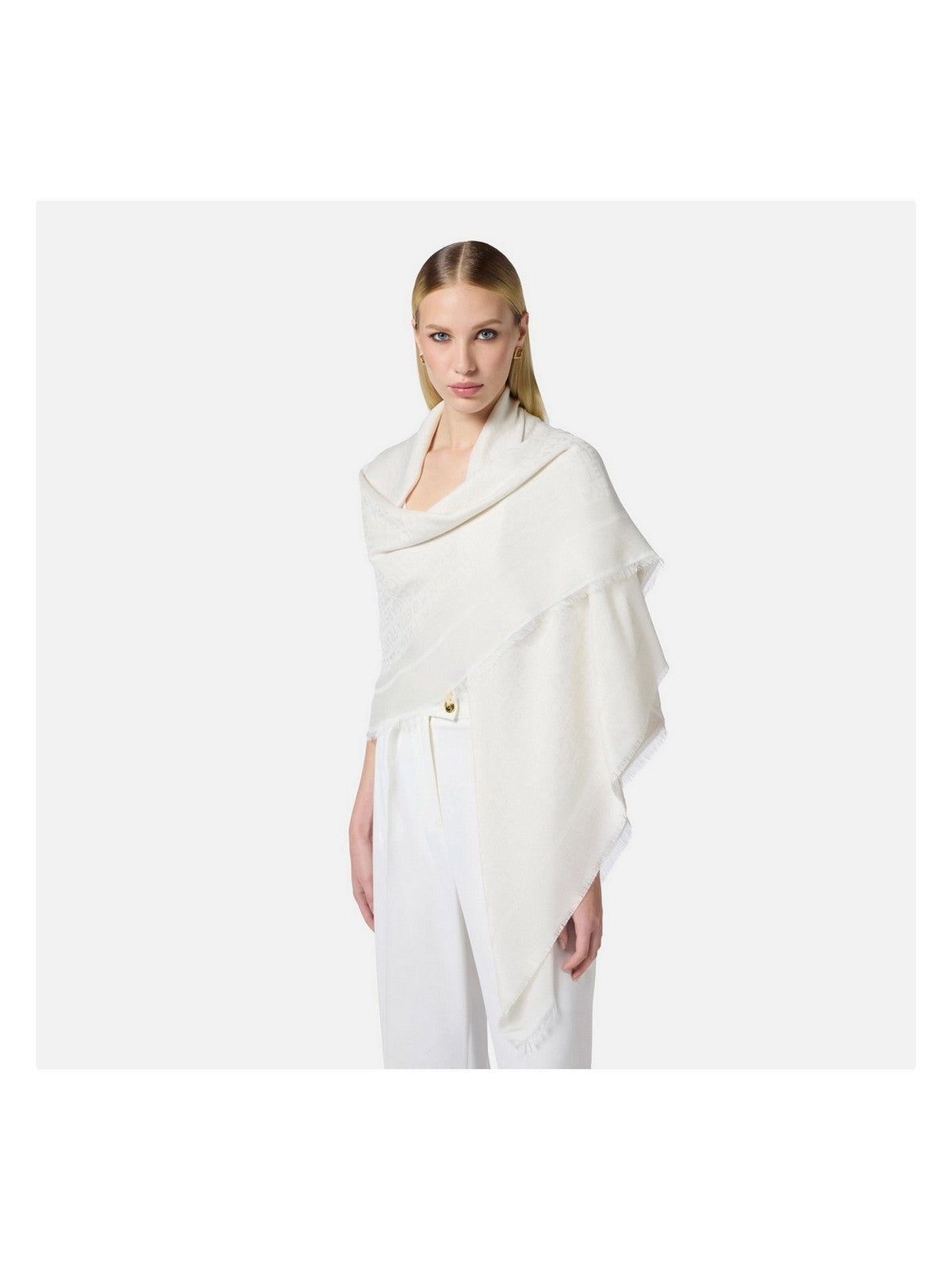 ELISABETTA FRANCHI Scarf SCALF SC01F51E2-360 Ivory