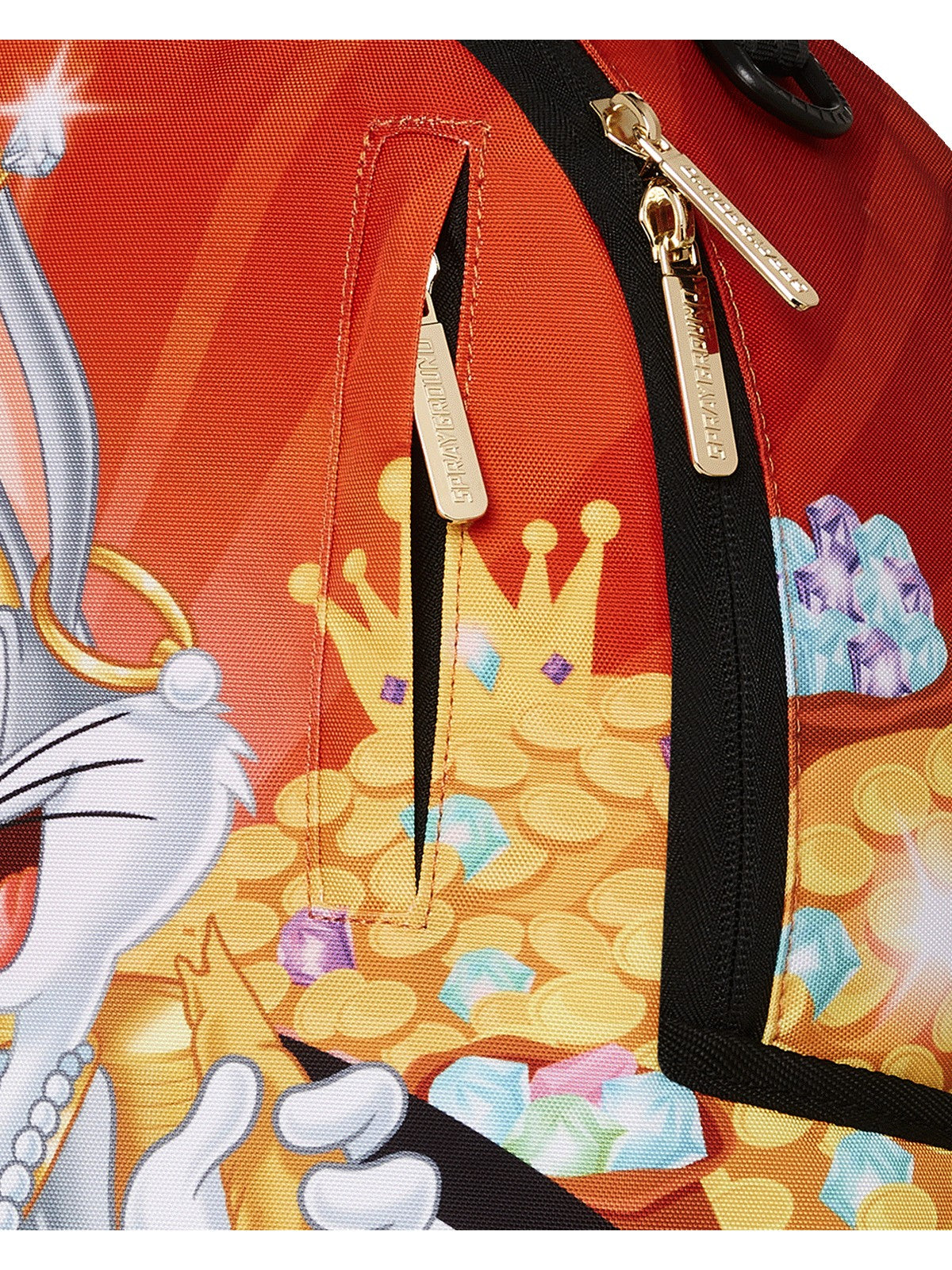 SPRAYGROUND Zaino Uomo LOONEY TUNES RICH KING BUGS DLXR BACKPACK 910B7322NSZ GIALLO