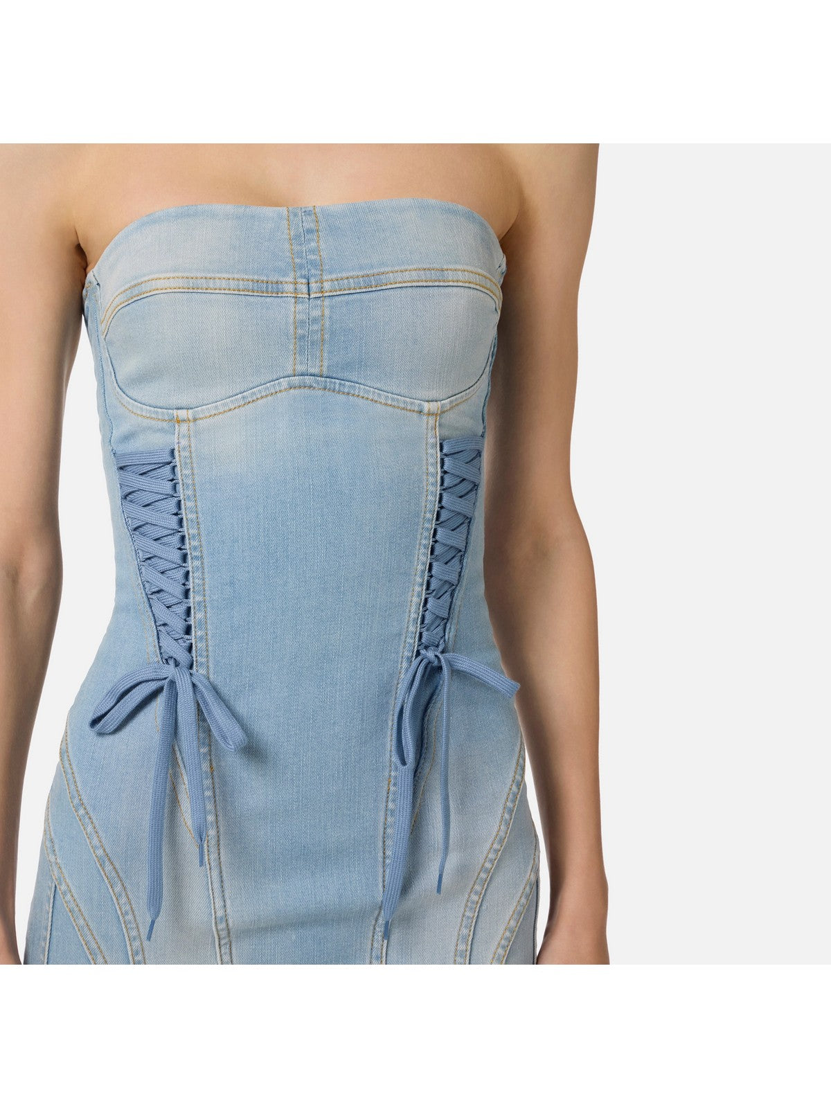 ELISABETTA FRANCHI Abito Donna  AJ47D61E2 192 LIGHT BLUE