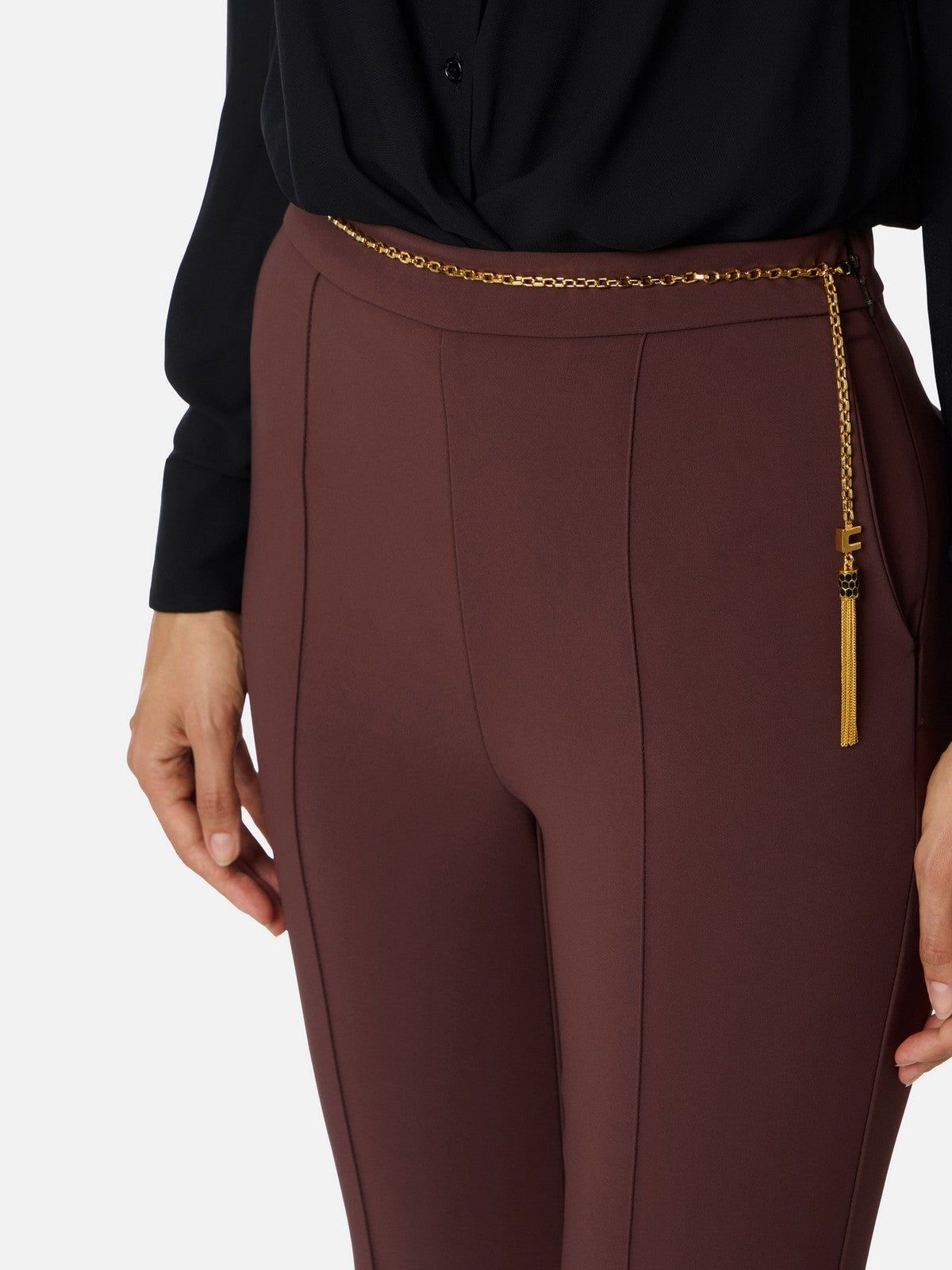 ELISABETTA FRANCHI Pantalone Donna  PA14157E2 EA4 MERLOT