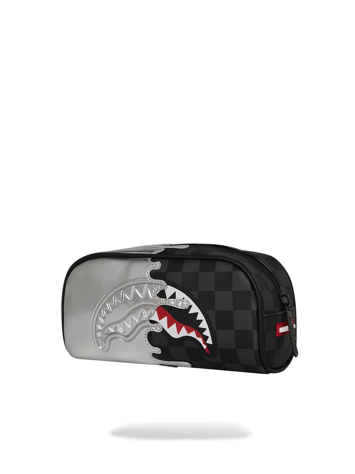 SPRAYGROUND Pochette Unisex adulto SILVER SIDE DRIP BLACK CHECK PENCIL POUCH 910B8927NSZ Nero