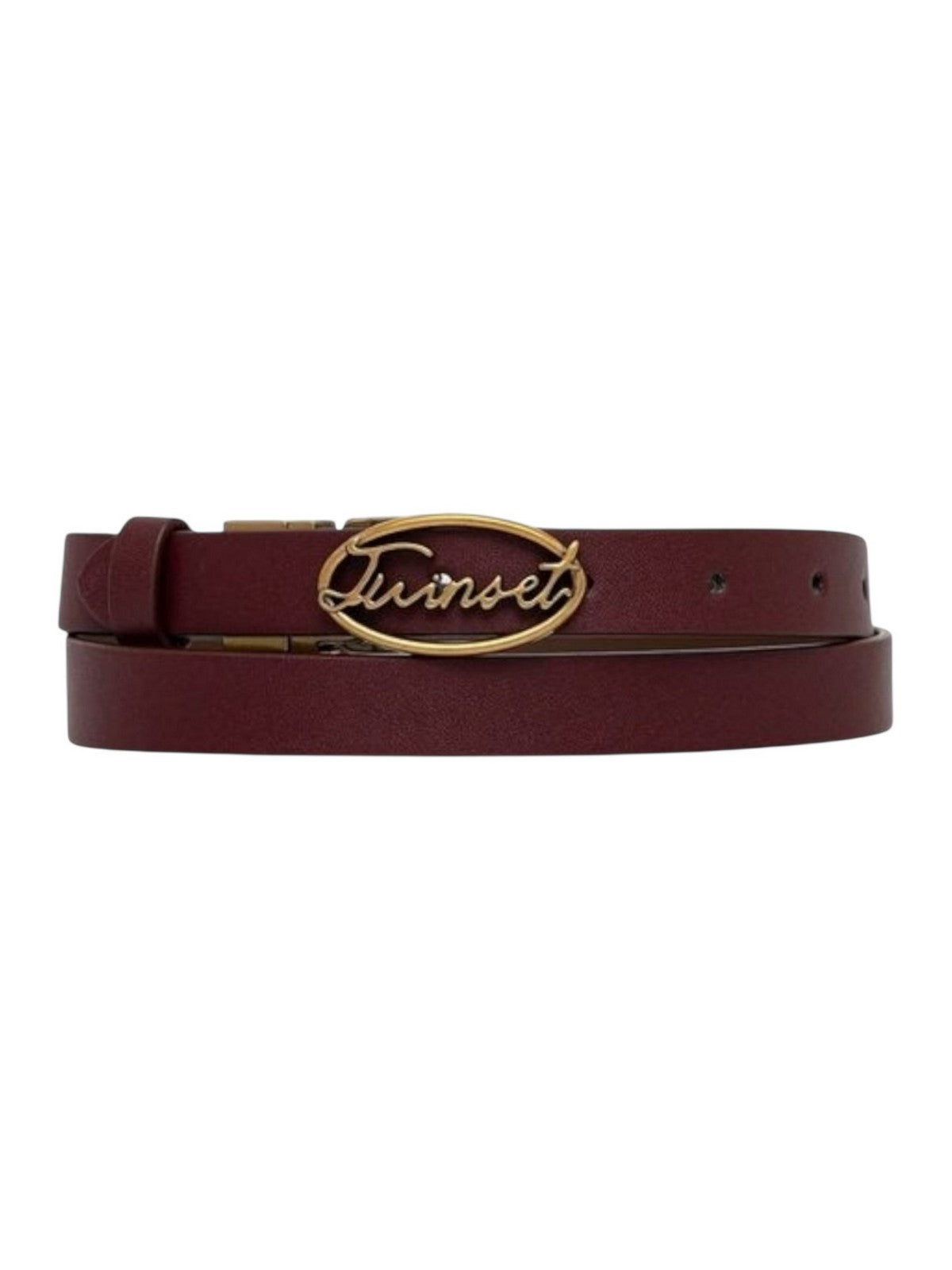 TWINSET Cintura Donna SNAP ACTION BUCKLE' BELT 252TA403A 12679 BIC.WINETASTING/TESTA DI MORO