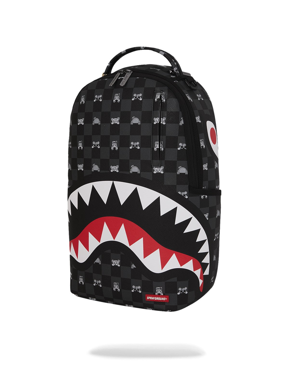 SPRAYGROUND Zaino Unisex adulto GRAY PEEKING CHARACTER CHECK DLXSV BACKPACK 910B8872NSZ Nero