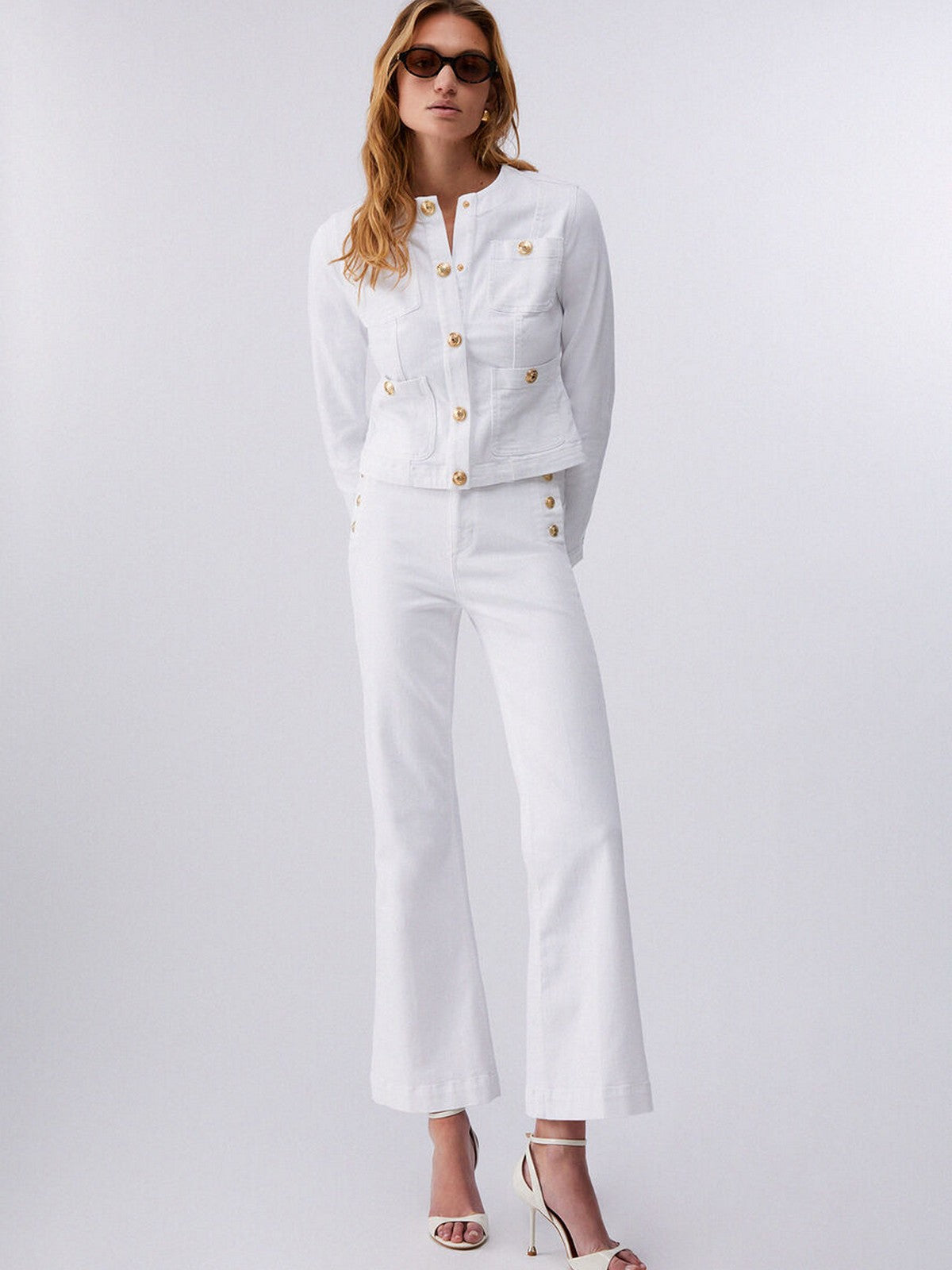 LIU JO BLUE DENIM Giubbino Donna  UA6260D0275 11111 BIANCO OTTICO