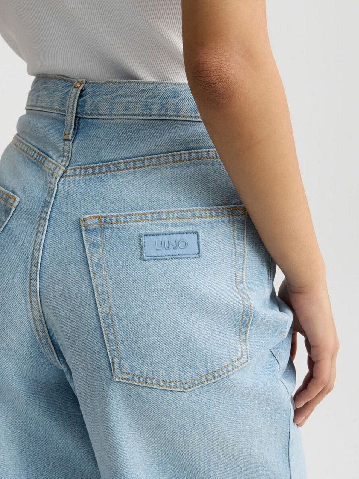 LIU JO BLUE DENIM Bermuda Donna  UA5187D4854 78840 Blu gioboutiqueweb