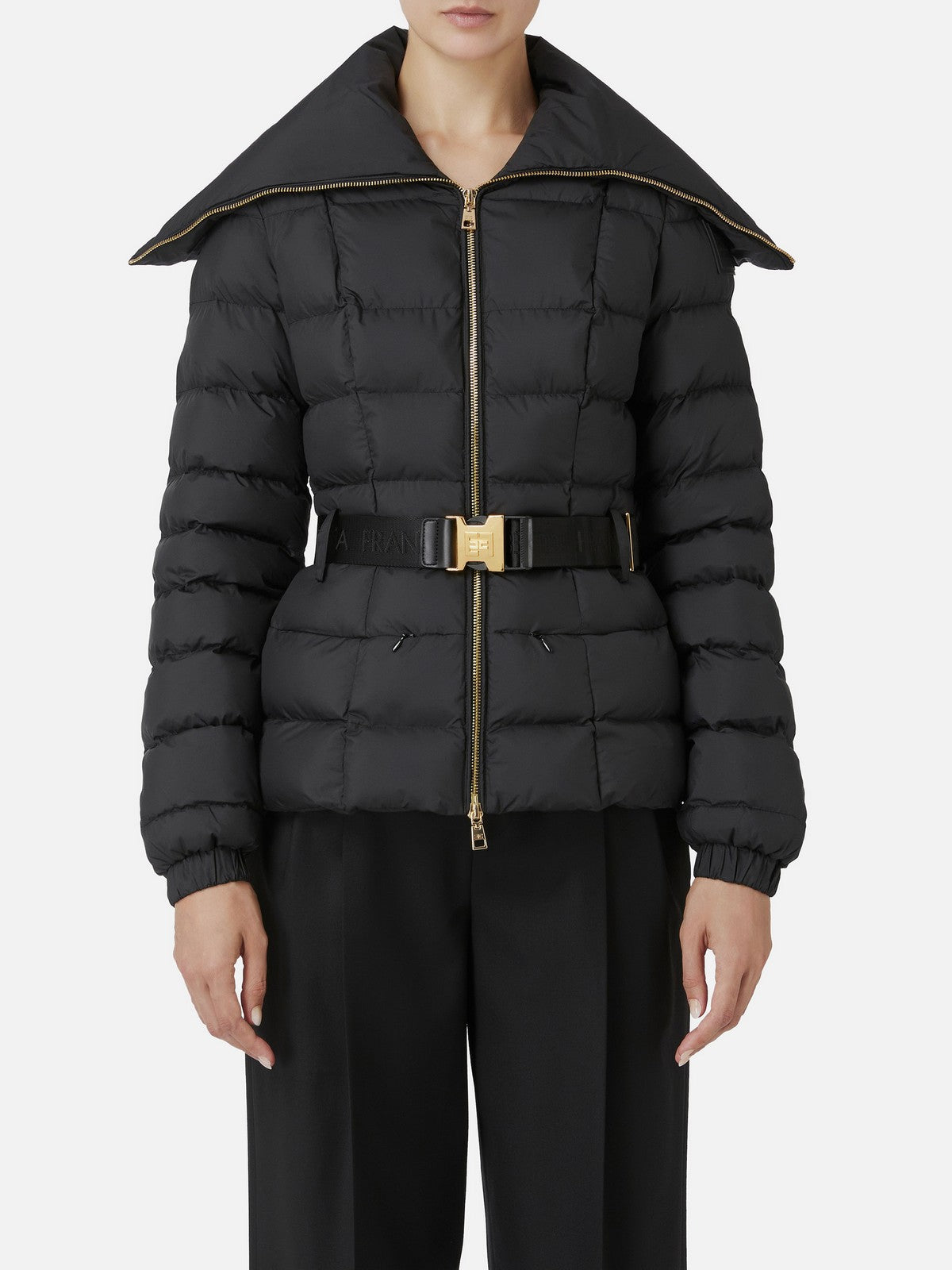 ELISABETTA FRANCHI Women's down jacket PI76D46E2 110 Black