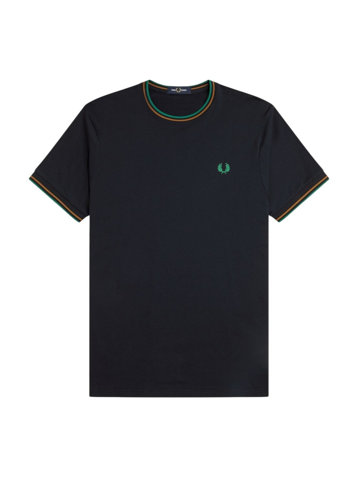 FRED PERRY T-shirt Uomo  FP-M1588V 86B NAVY/DRKCML/SPGR