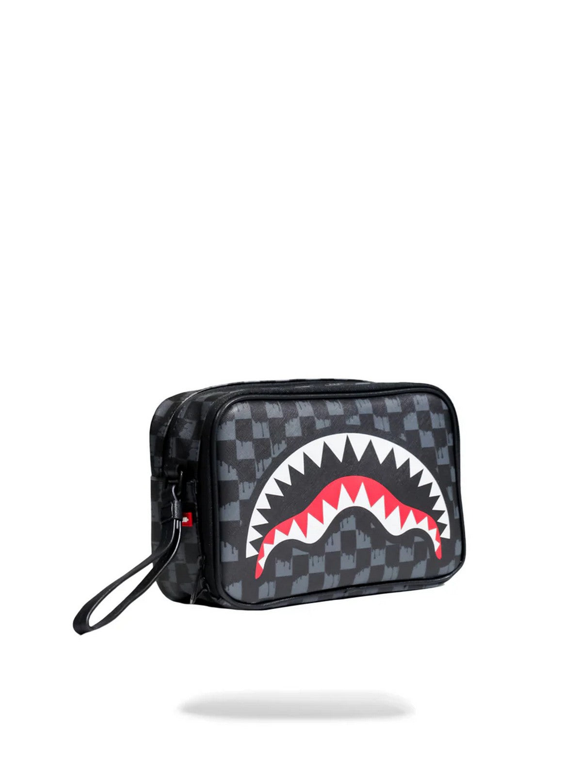SPRAYGROUND Pochette Uomo DRIP CHECK SHARK TOILETRY BRICK 910B6570NSZ Grigio