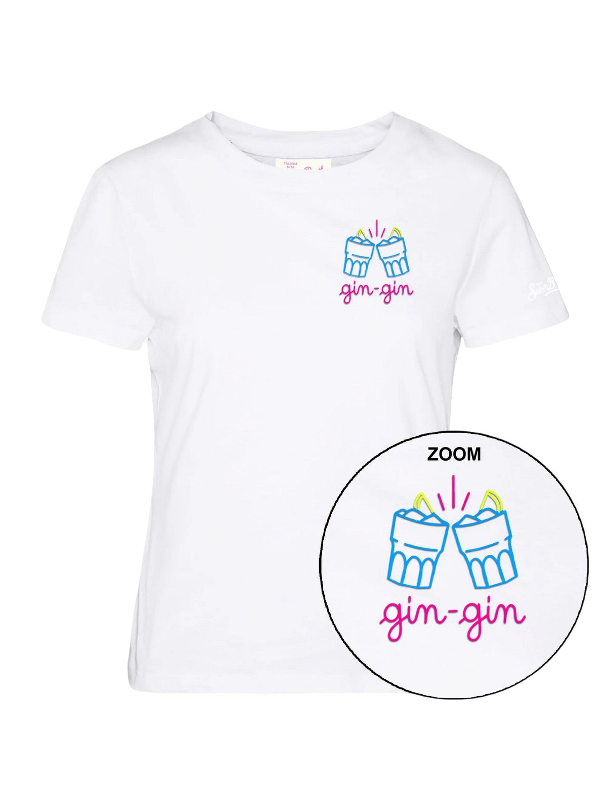 MC2 SAINT BARTH T-shirt Donna  EMILIE 04379L GIN GIN 01N EMB