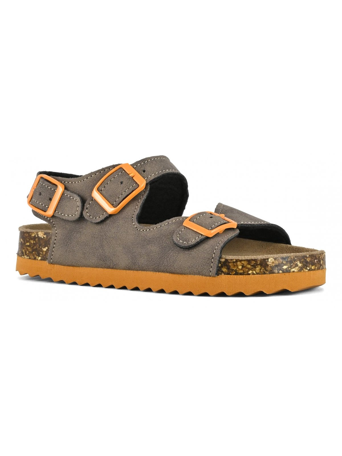 Farben der kalifornischen Sandalo Kinder und Jugendlichen Jungen Sandal 3 Schnallen HC.2412 Bro Marrone