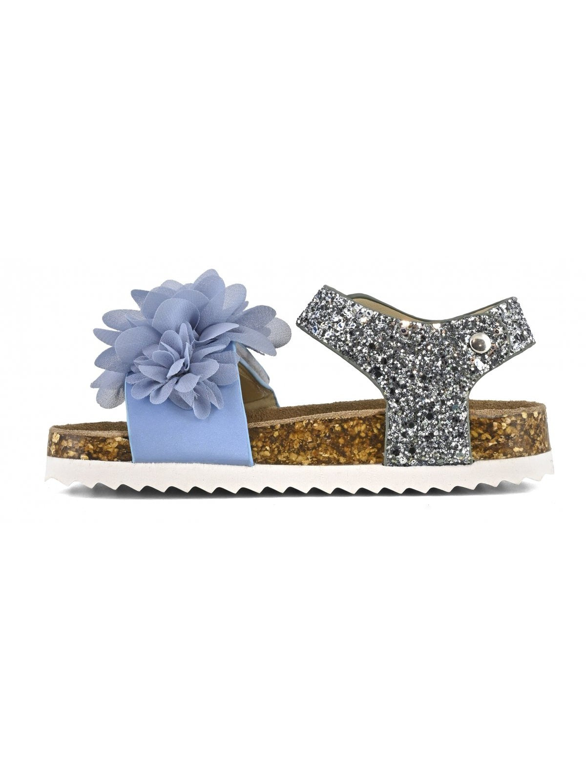 COLORS OF CALIFORNIA Sandalo Bambine e ragazze Sandal With Flowers HC.2406 DEN Blu