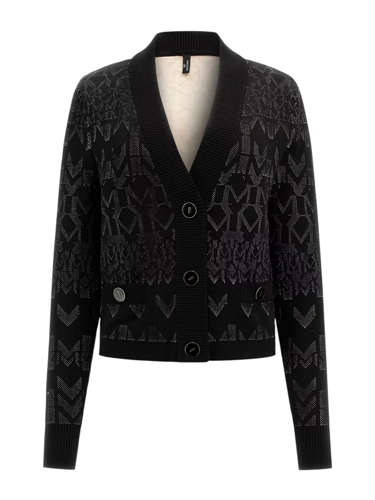 MARCIANO Cardigan Donna BILLIE MONOGRAM CARDI SWTR 5YGR06 5877Z FNWI GEOMETRIC MONOGRAM N