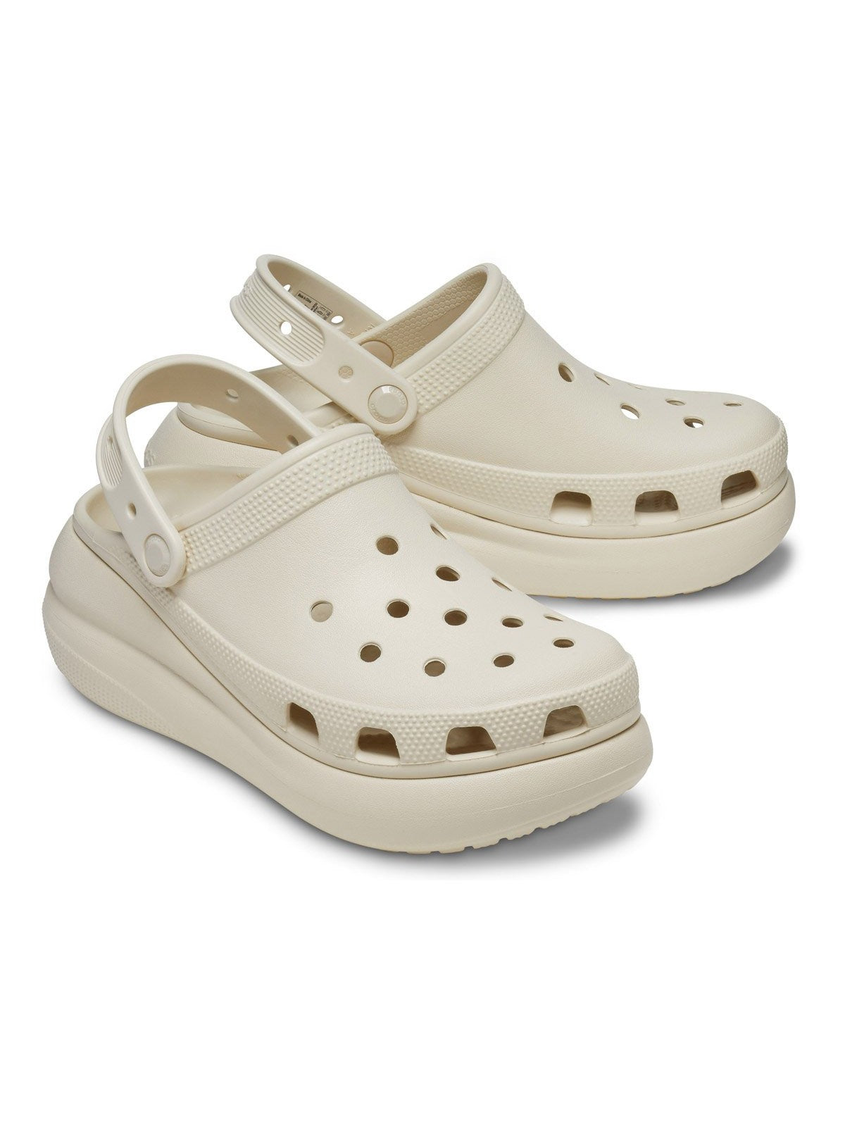 CROCS Pantoufles Classic Crush Clog pour femmes 207521 2Y2 Beige