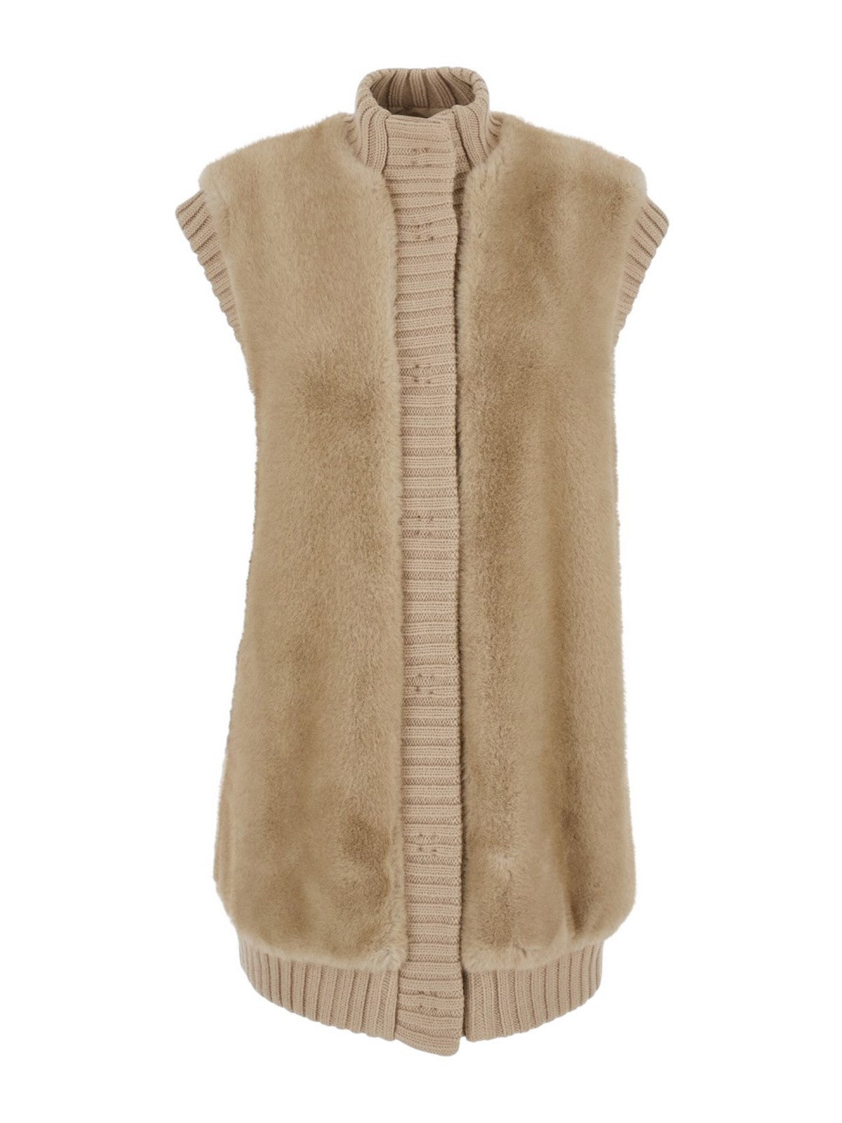 PINKO Gilet Donna GENOVESE GILET 105402-A2PI C60 BEIGE-CHIARO DI LUNA