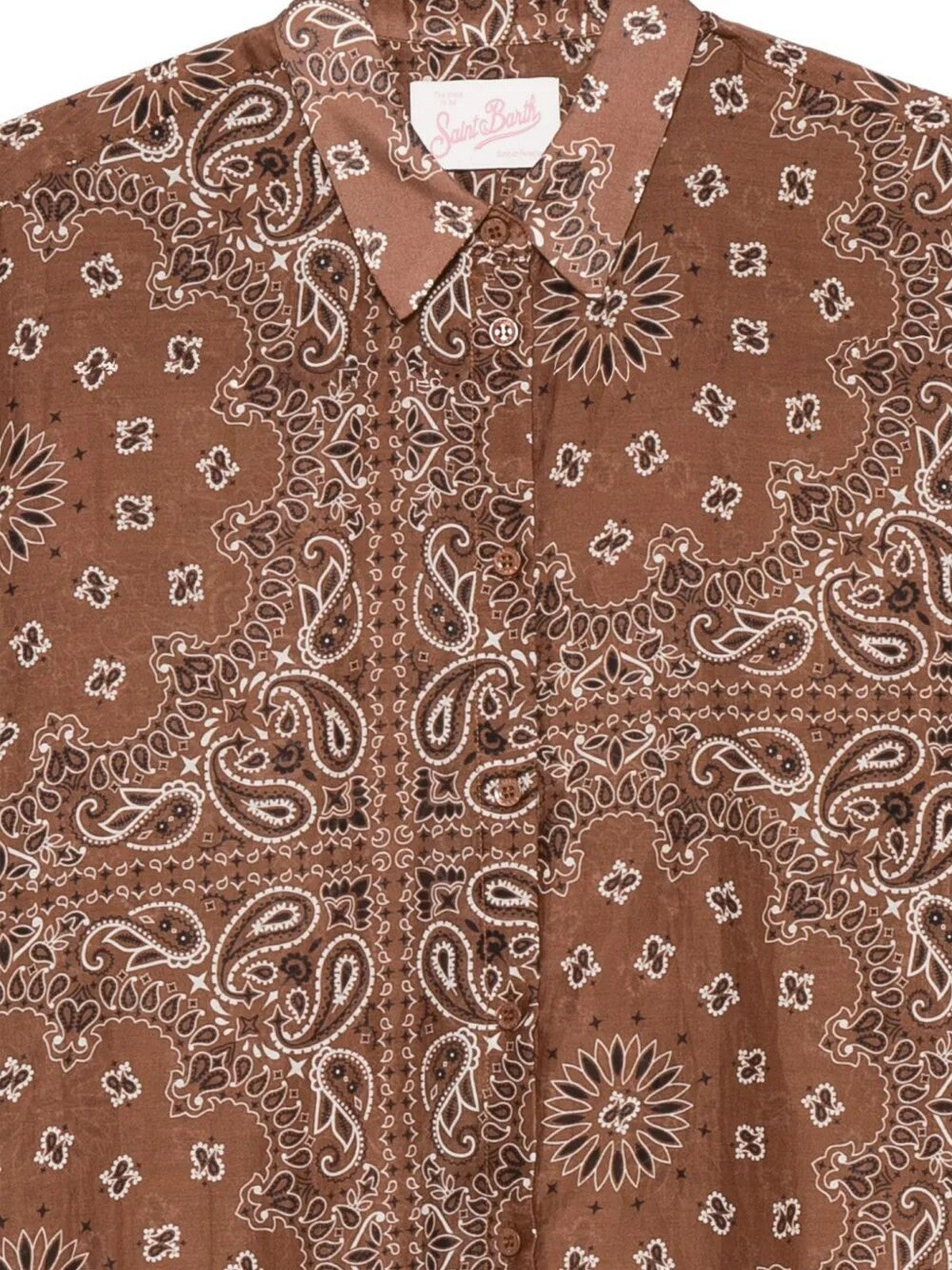 MC2 SAINT BARTH Camicia Donna  BRIGITTE 01354L SILK VOILE BANDANNA ROUND 18