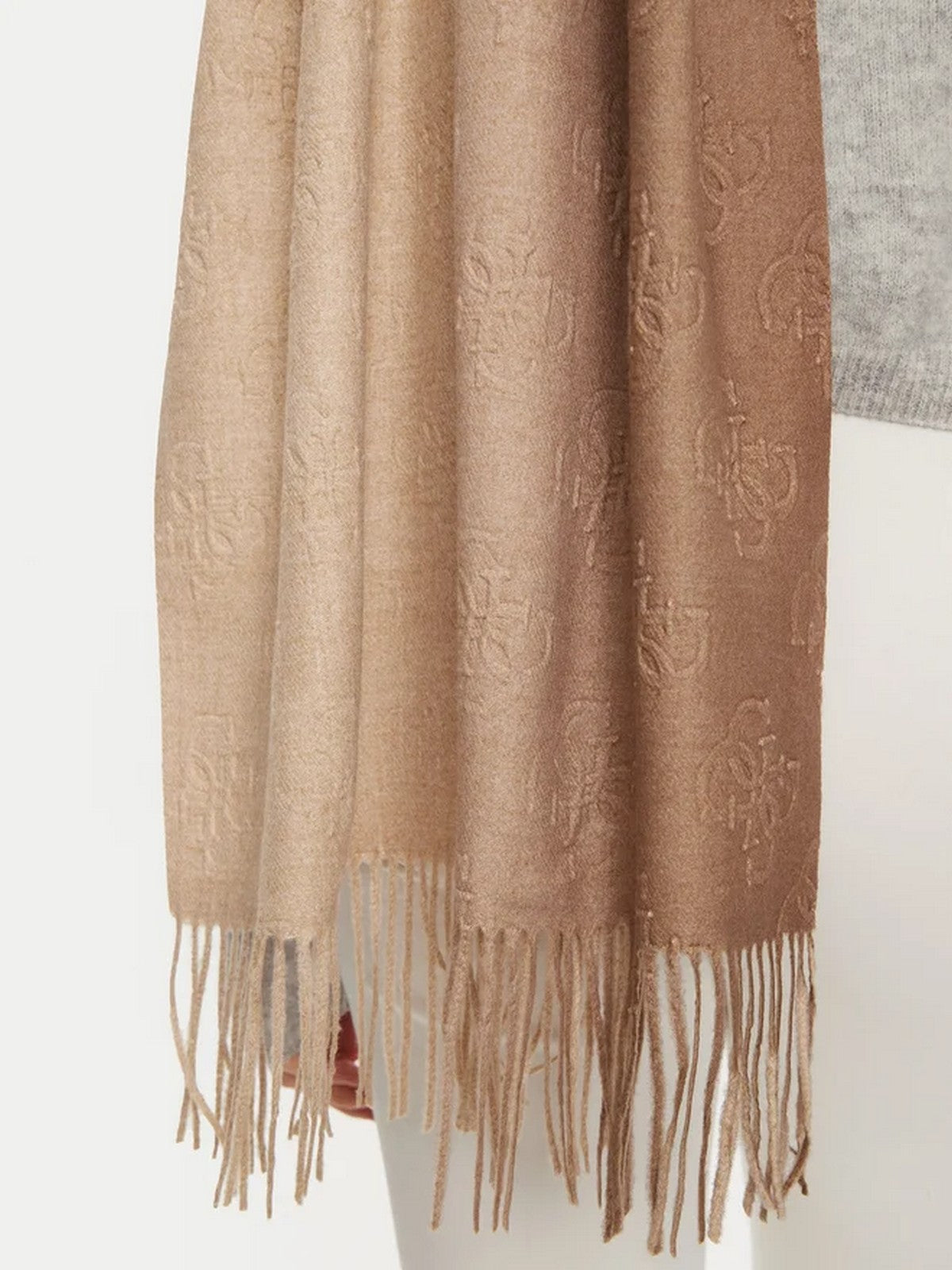 GUESS Sciarpa Donna SCARF 65X180 AW5218 POL03 LTL Marrone gioboutiqueweb