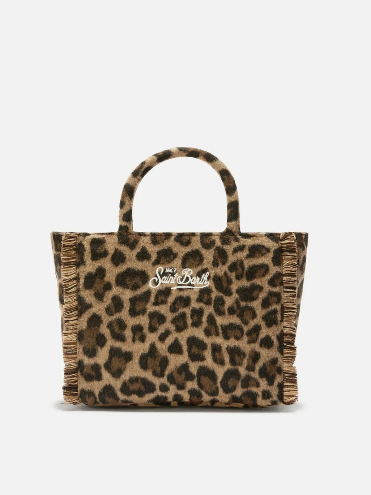 MC2 SAINT BARTH Borsa Donna  VANITY FELT 00223I LEOPARD MIDI 18 EMB