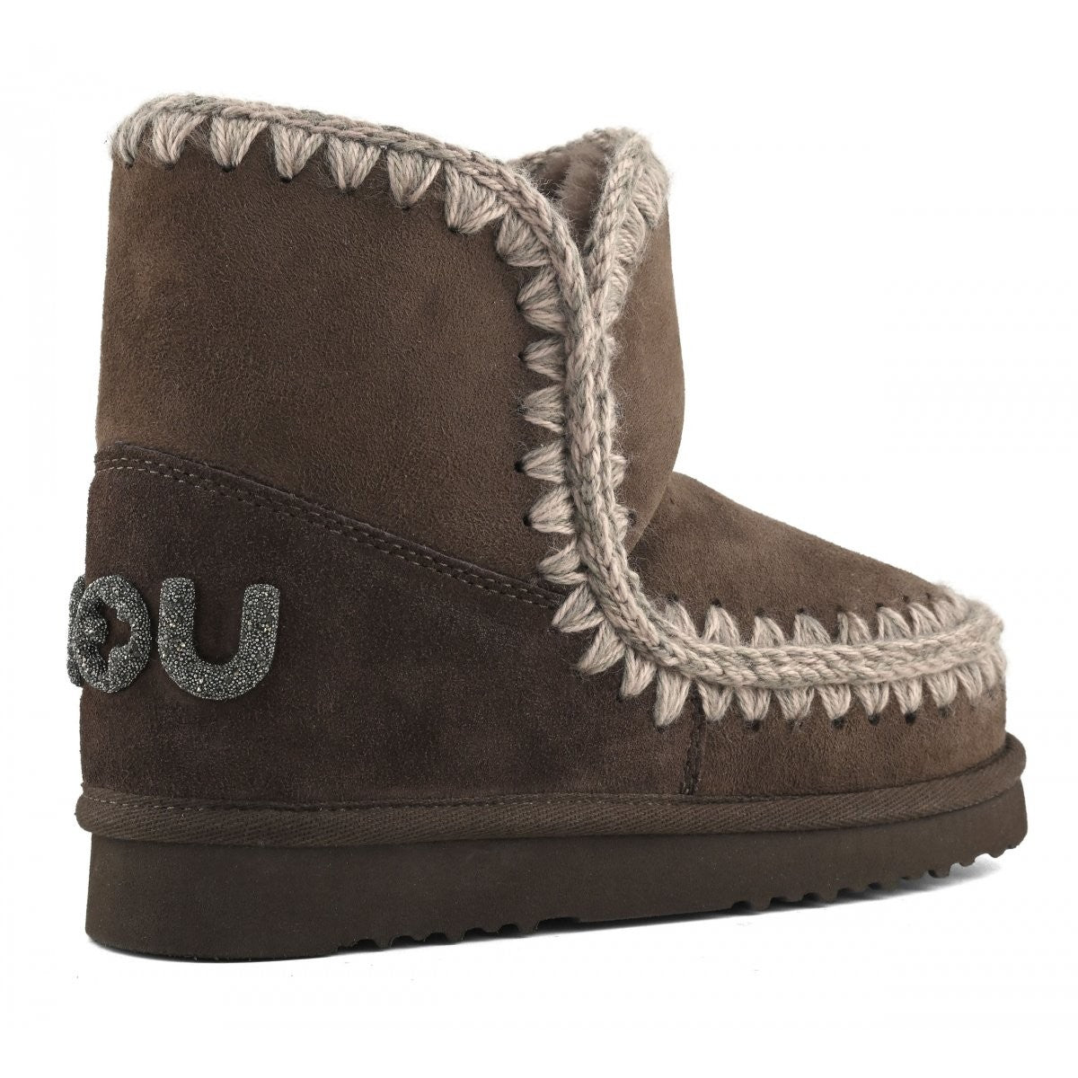 MOU Stivali e Stivaletti Donna ESKIMO 18 GLITTER LOGO MU.FW101050A BRPEP Brown Pepper