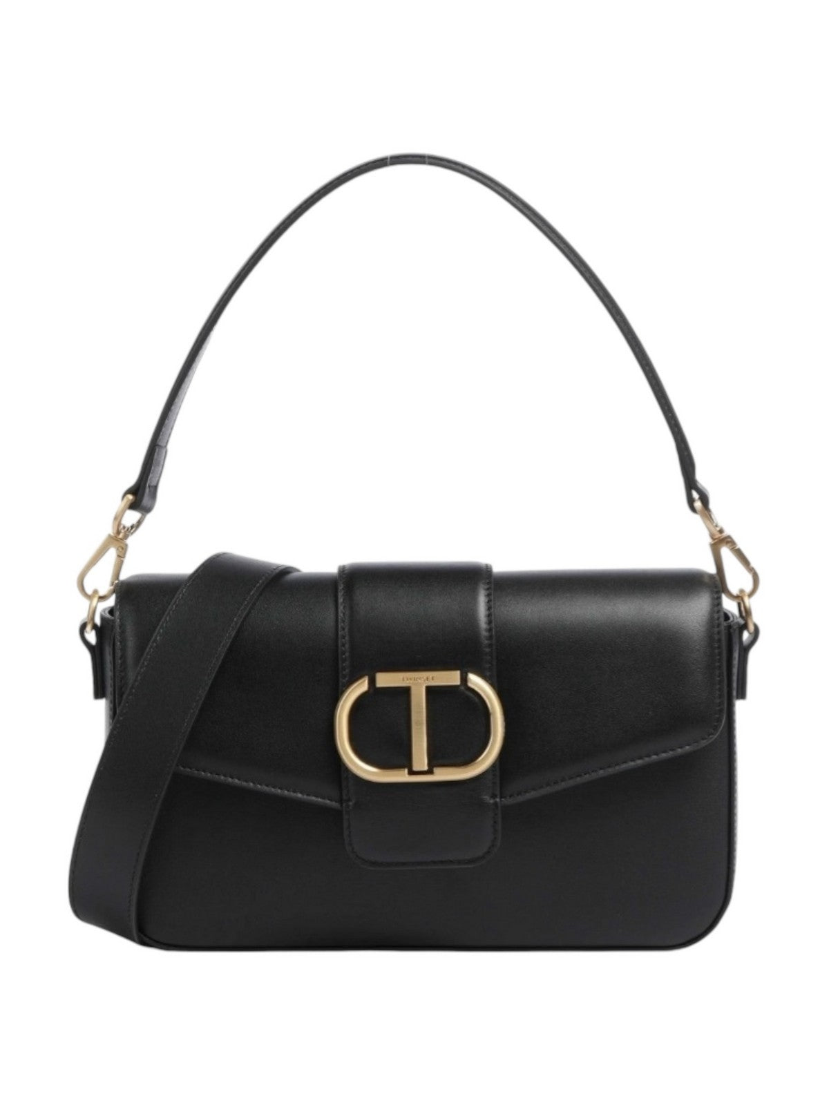 TWINSET Borsa Donna AMIE LEATHER 242TB7090 00006 Nero gioboutiqueweb