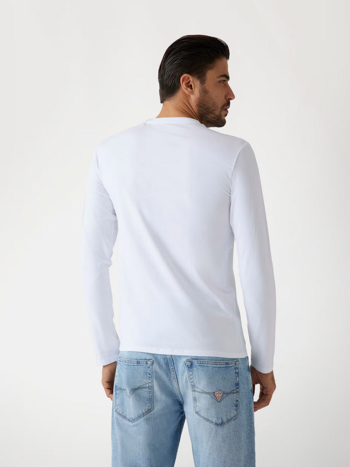 GUESS T-shirt Uomo CN LS CORE TEE M2YI28 J1314 G011 PURE WHITE