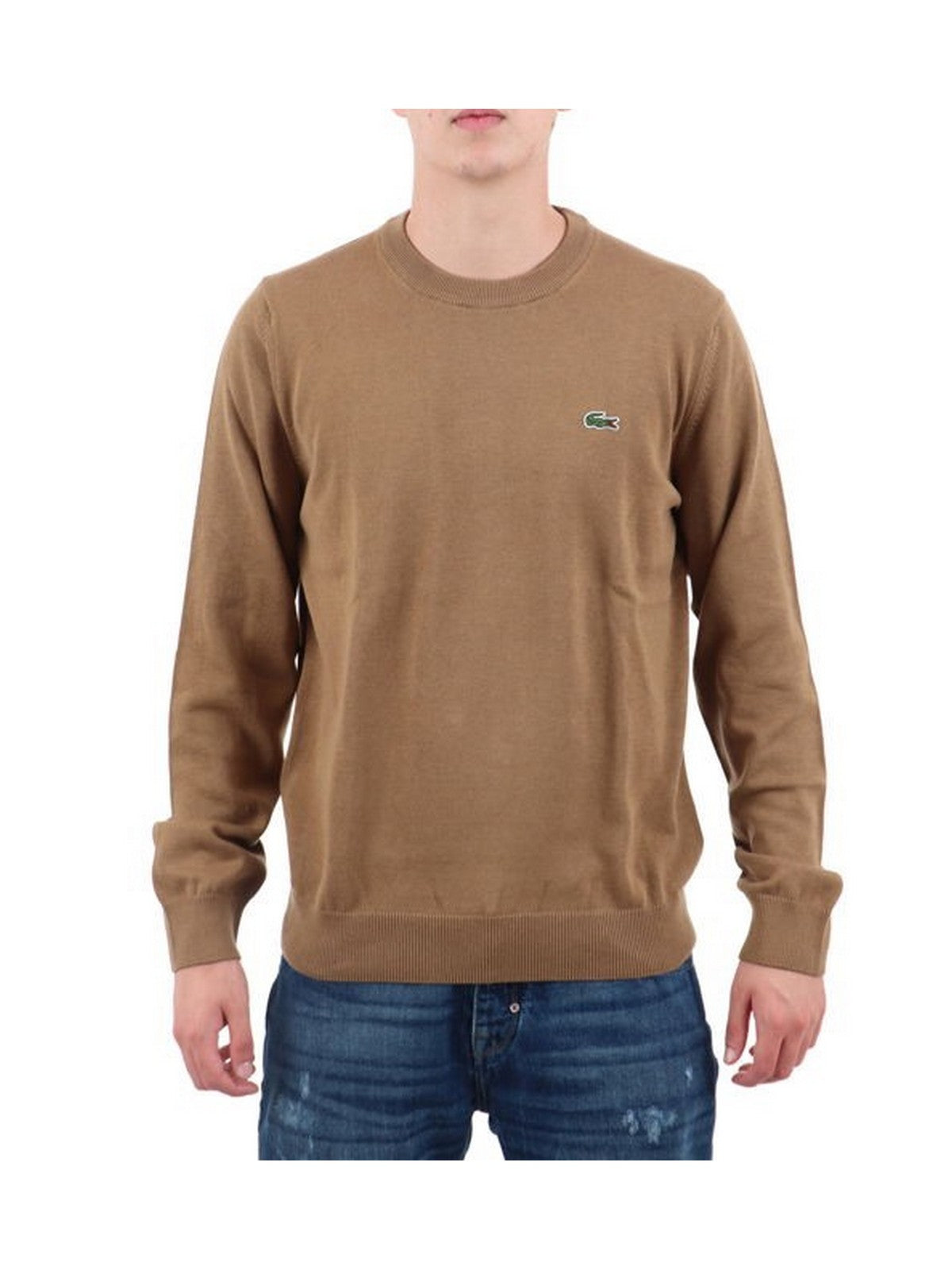 LACOSTE Pull Homme AH0128 SIX Marron