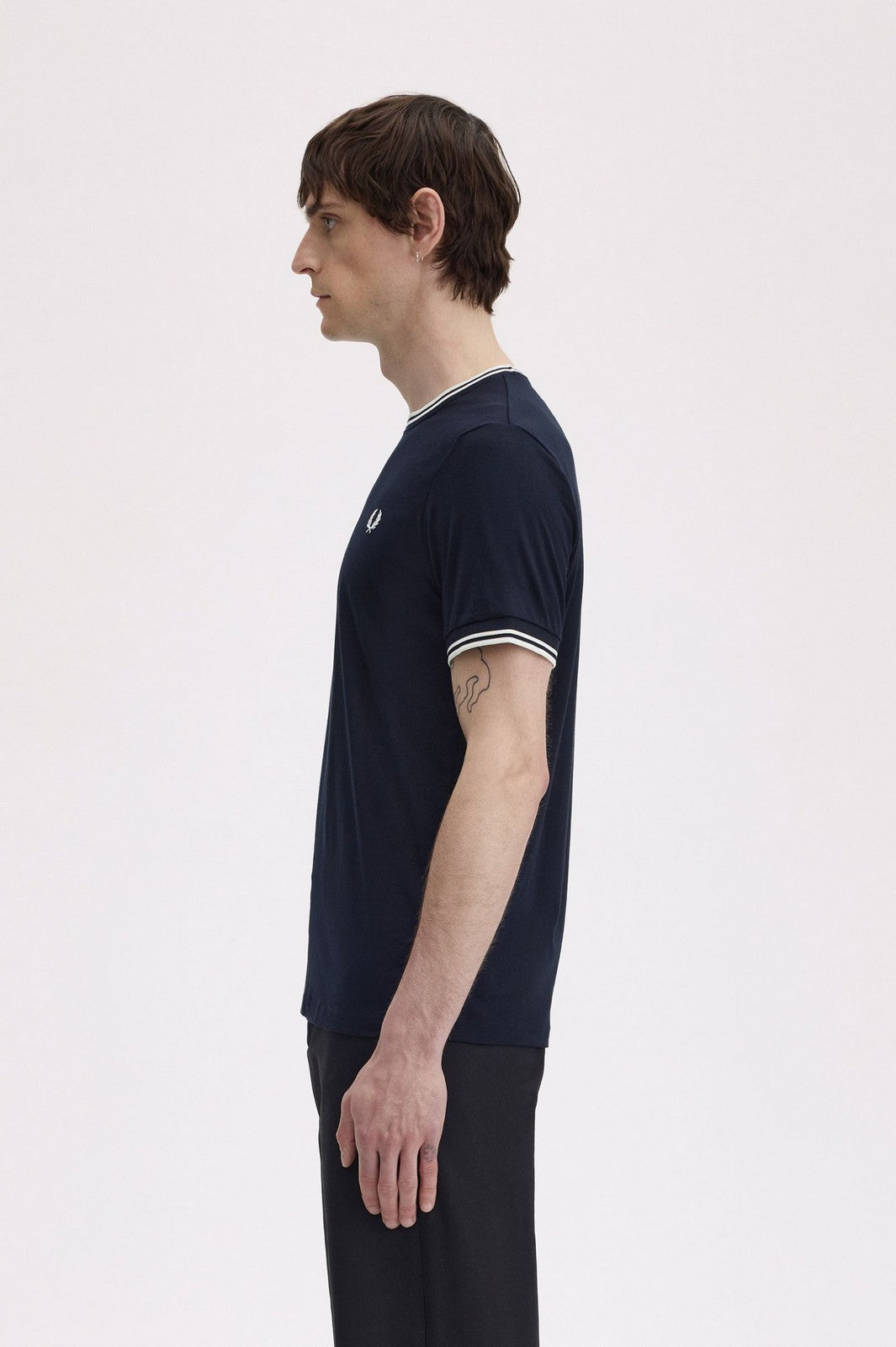 FRED PERRY T-shirt Uomo FP TWIN TIPPED T-SHIRT FP-M1588V-57 795 NAVY