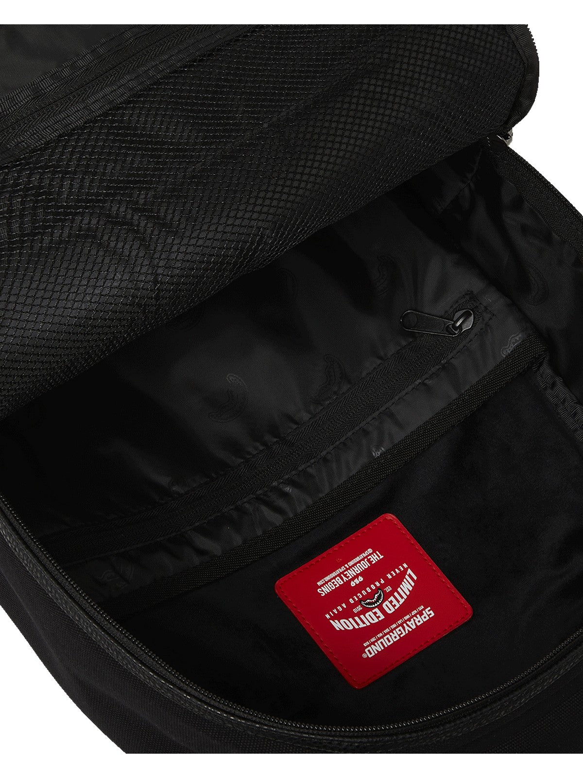 SPRAYGROUND Zaino Uomo SHARK POCKET CANAVAS BACKPACK 910B7127NSZ Nero gioboutiqueweb