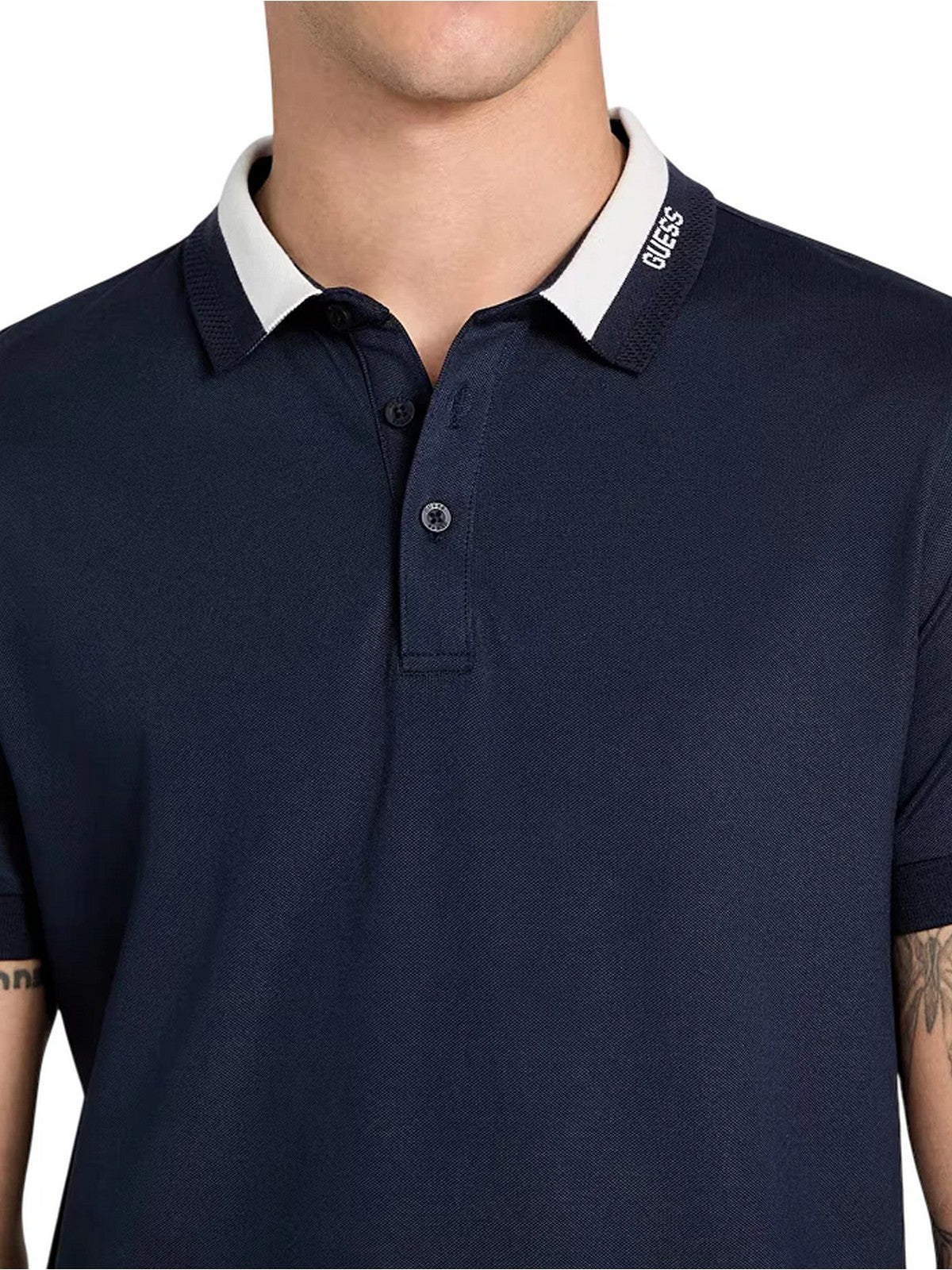 GUESS Polo Uomo SS PAUL GUESS COLLAR POLO M6RP47 KARS2 G7V2 SMART BLUE