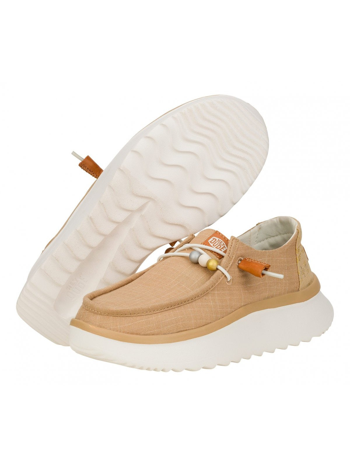 HEY DUDE Mocassino Donna Wendy Peak Baja Stripe HD.40739 265 Beige