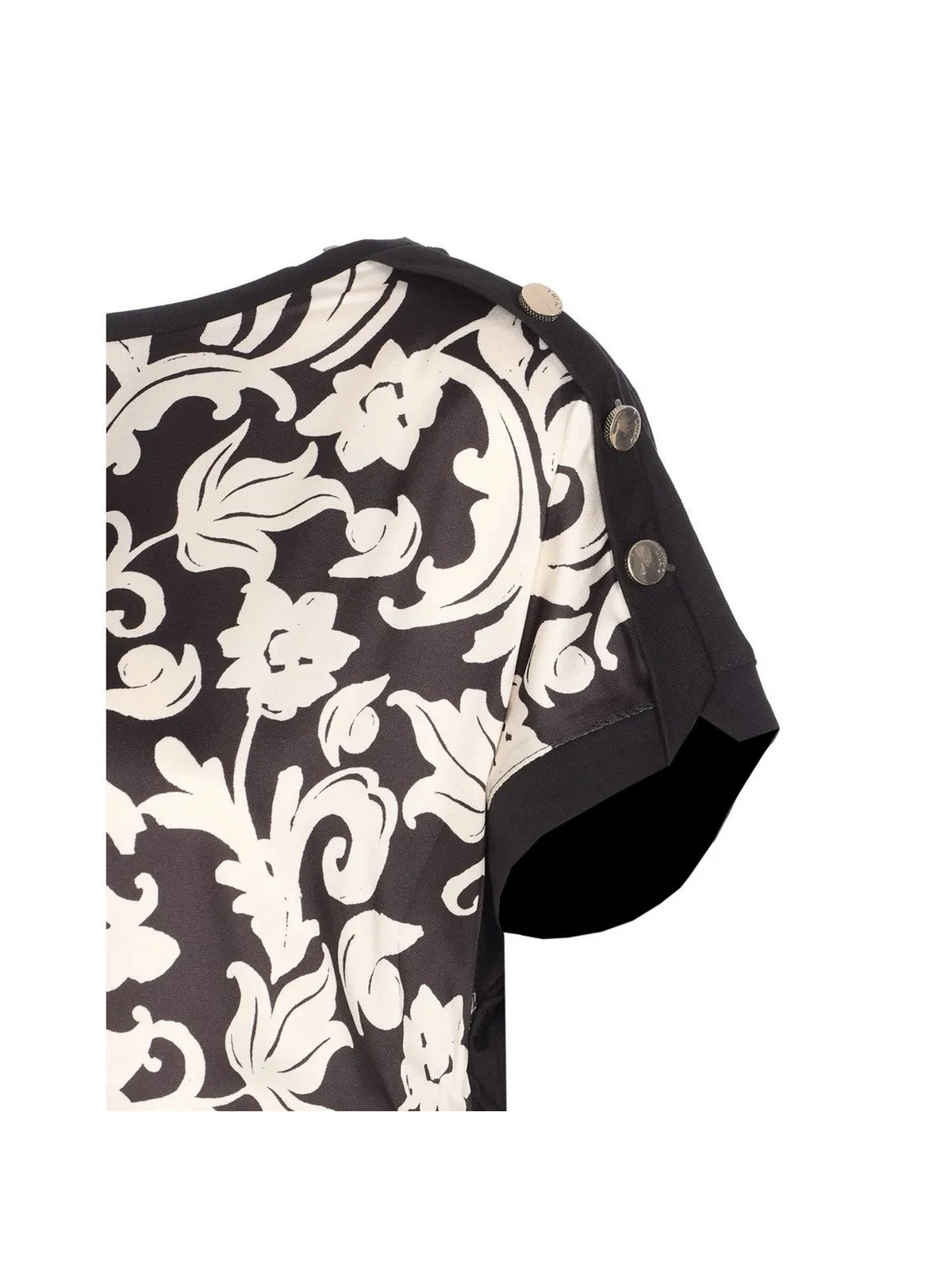 LIU JO WHITE T-shirt Donna  WA6437J6308 P9553 Nero/bl&wh arabo pp