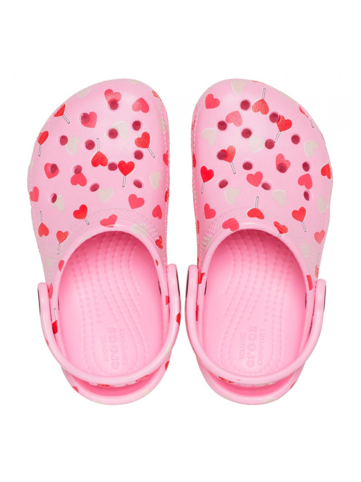 Crocs Ciabatta Girls and Girls Classic Vday Clog T 209755 6 Sina Rosa