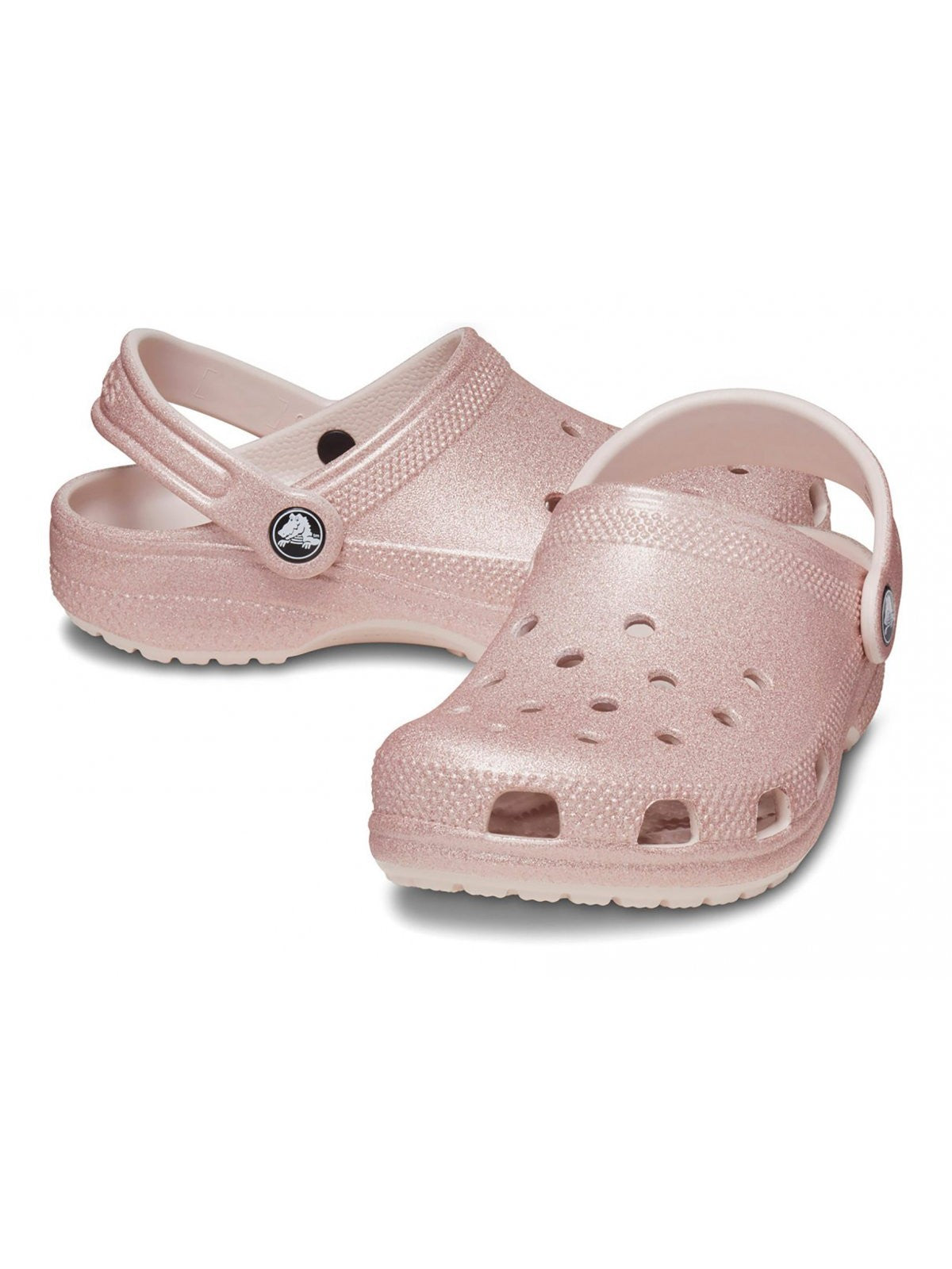 CROCS Pantoufle pour filles et garçons Classic Glitter Clog T 206992 6WV Rose