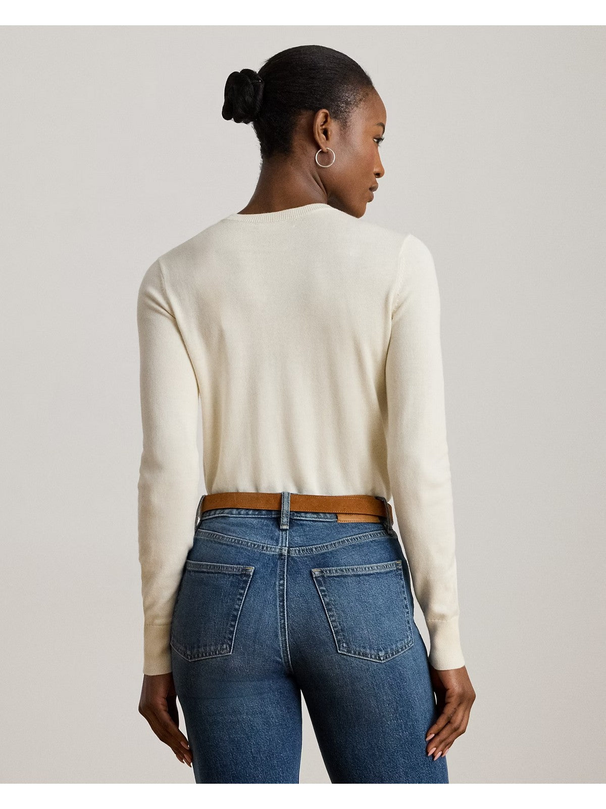 LAUREN RALPH LAUREN Maglia Donna SHAVONNE-LONG SLEEVE-PULLOVER 200919114 003 MASCARPONE CREAM