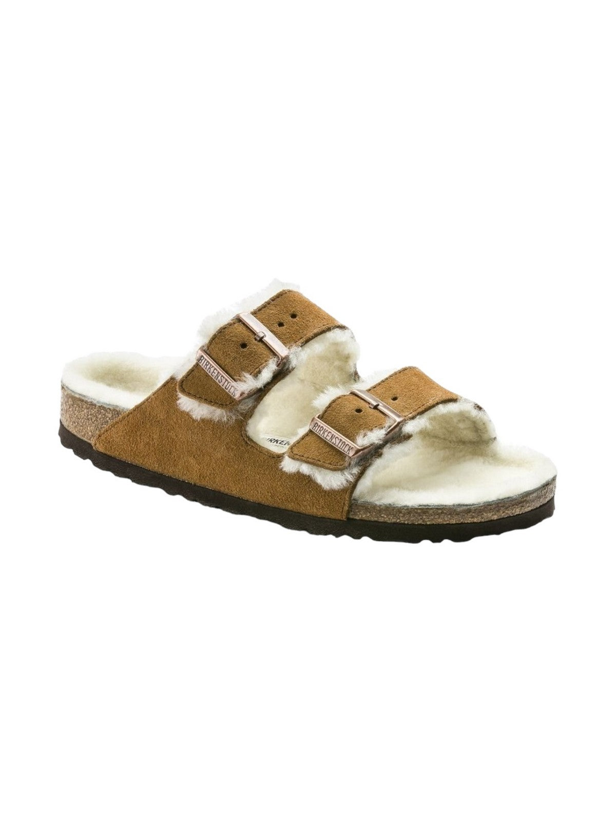 BIRKENSTOCK Chausson Arizona en peau de mouton pour femme 1001135 Beige