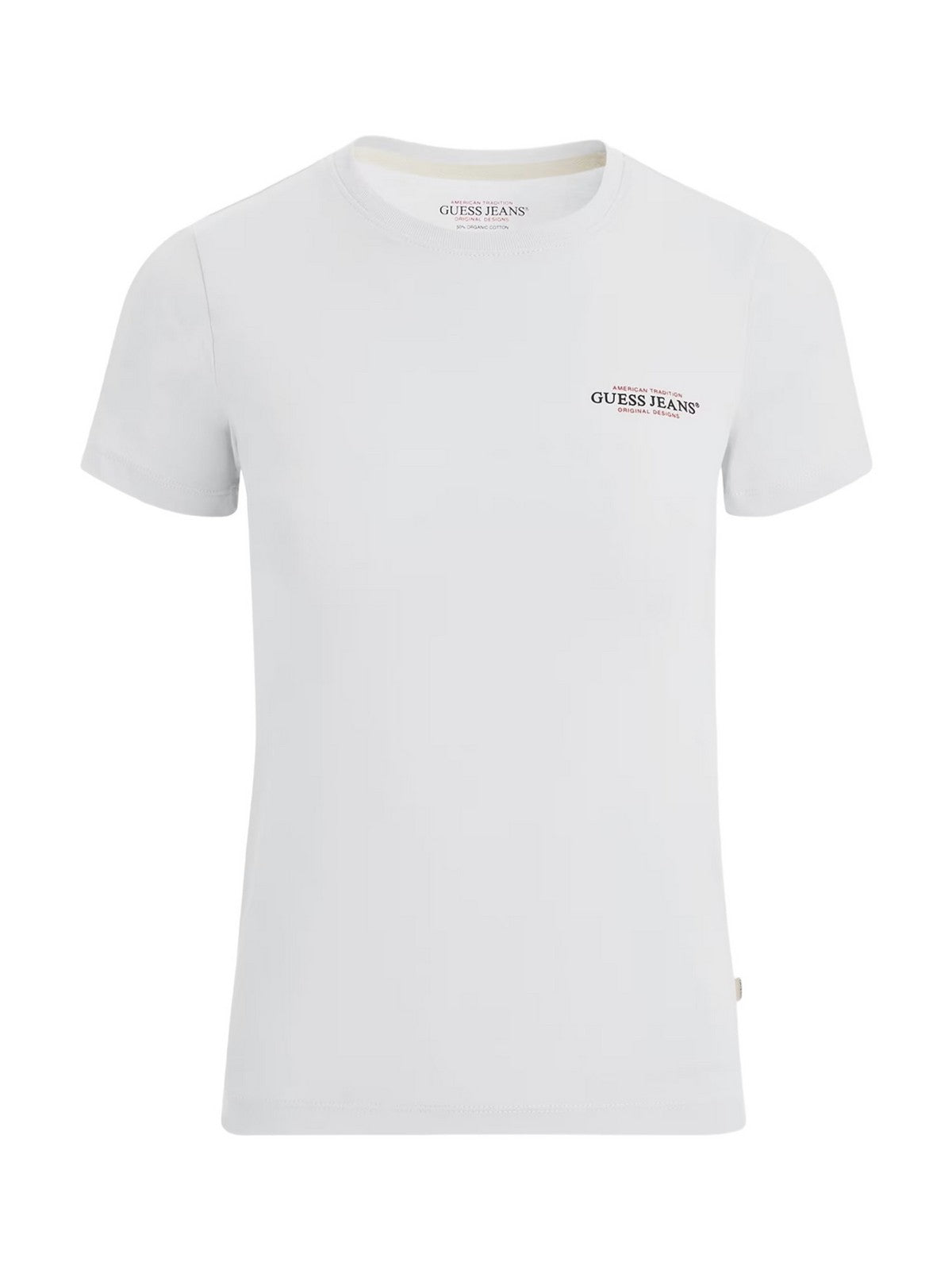 GUESS T-shirts et polos pour femmes GJ SS CN SLIM MINI AMERICA TEE W4YI02 J1314 G011 Blanc