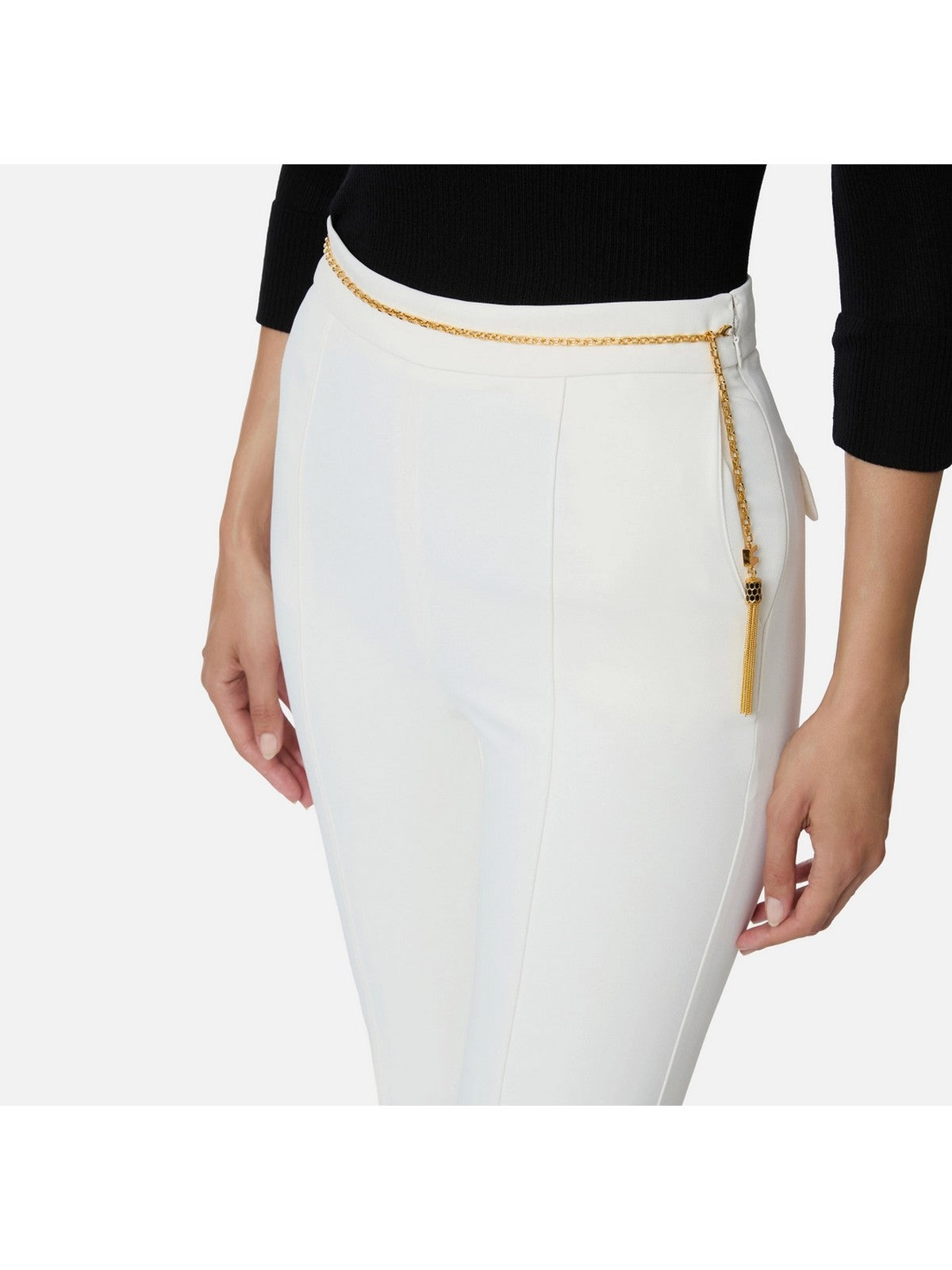 ELISABETTA FRANCHI Pantalone Donna  PA14157E2 360 Avorio gioboutiqueweb