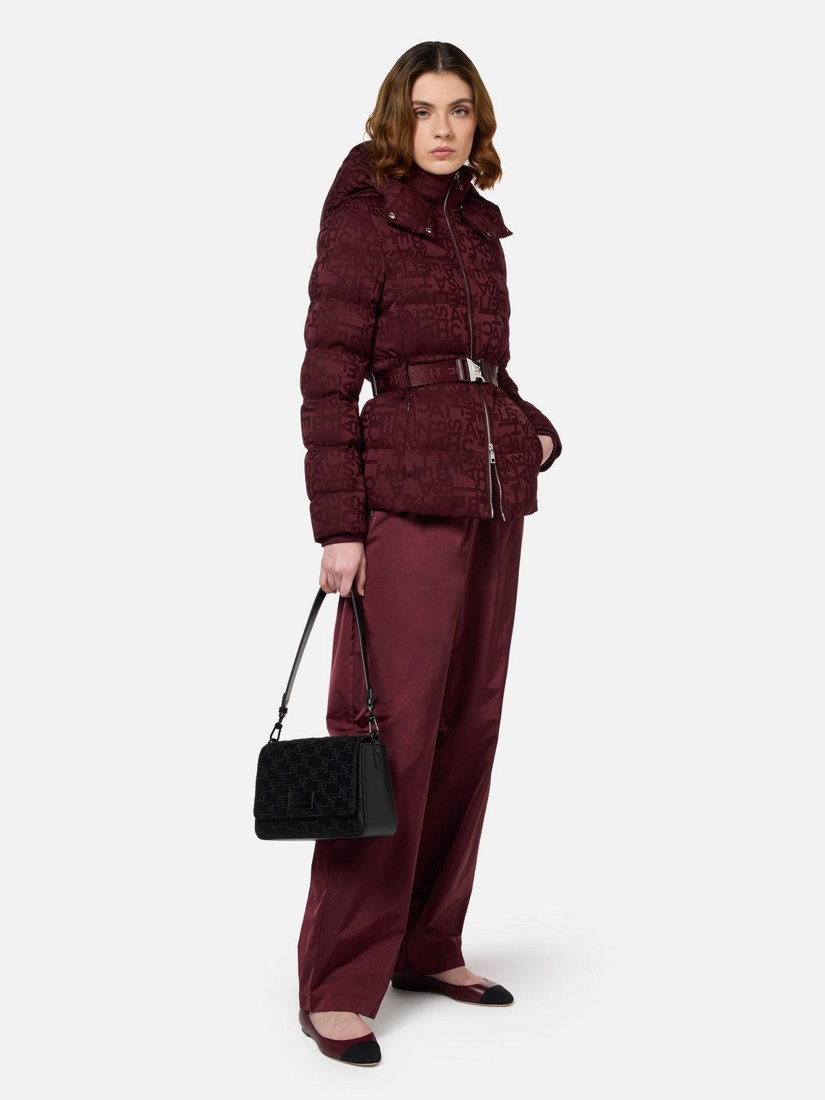 ELISABETTA FRANCHI Veste à la duvet des femmes pi70d46e2 cg3 rouge