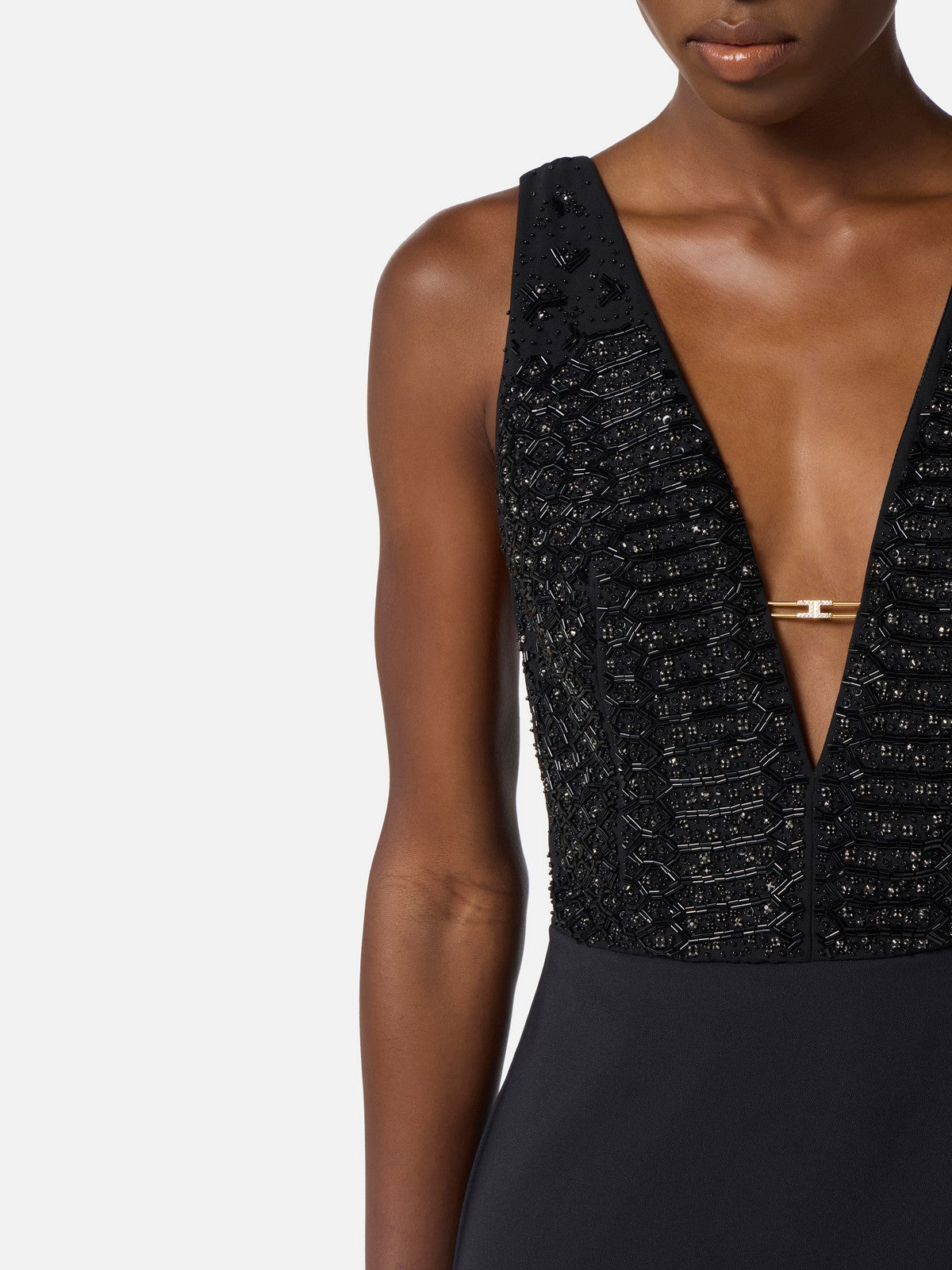 ELISABETTA FRANCHI Abito Donna  ABR2457E2 110 Nero gioboutiqueweb