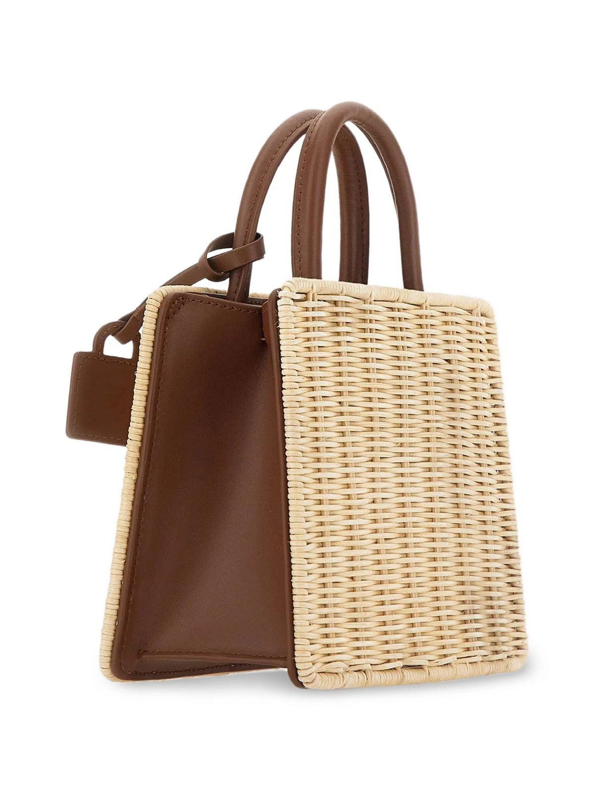 MC2 SAINT BARTH Borsa Donna  SHOP BAG MINI 01737L STRAW LEATHER 1119