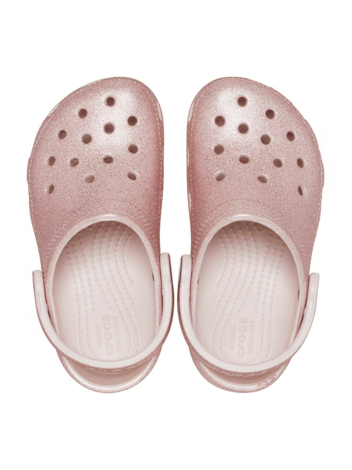 CROCS Pantoufle pour filles et garçons Classic Glitter Clog T 206992 6WV Rose