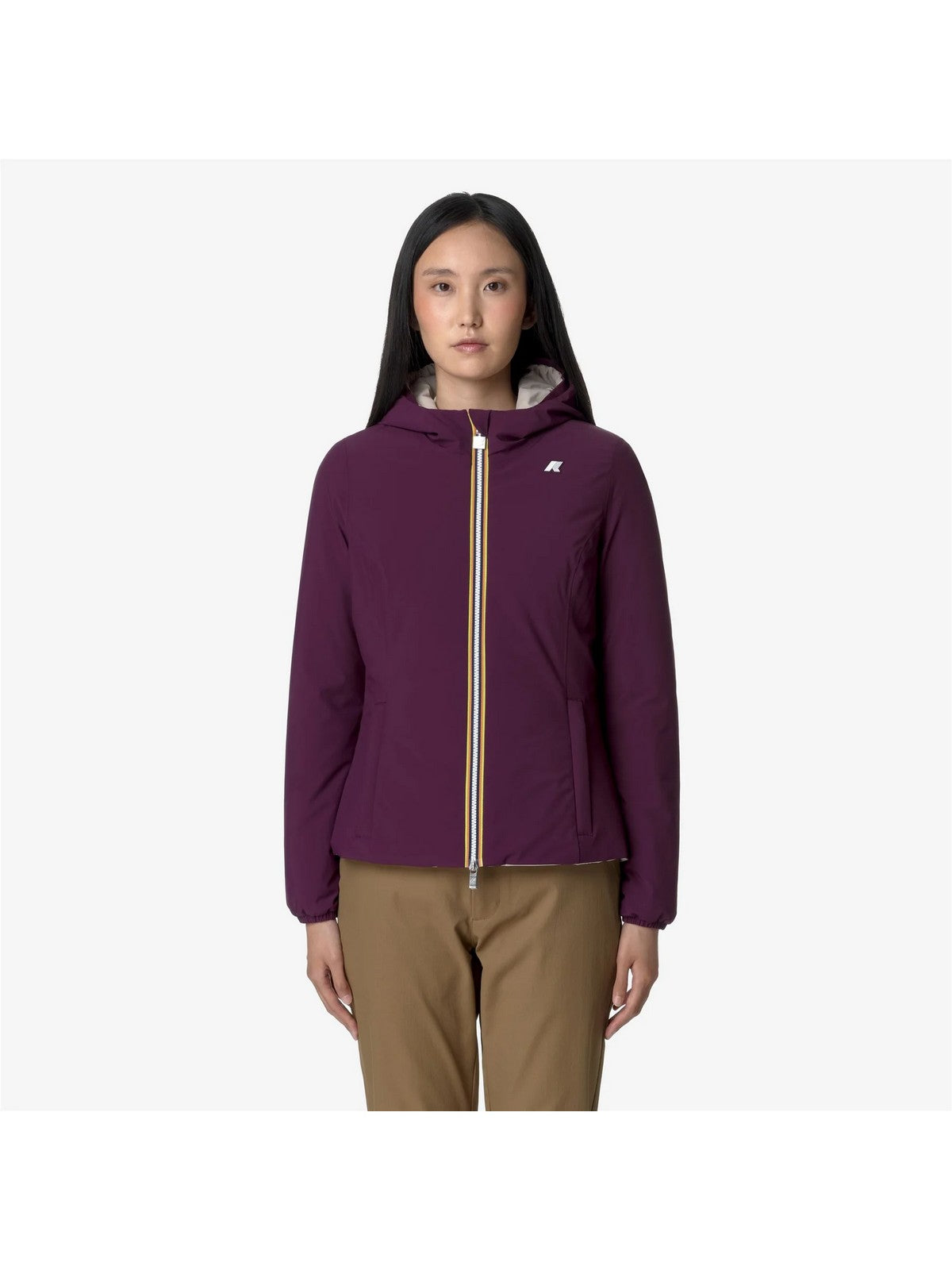 K-Way Jacket Women Lily St Warm Double K6128TW Au8 Viola