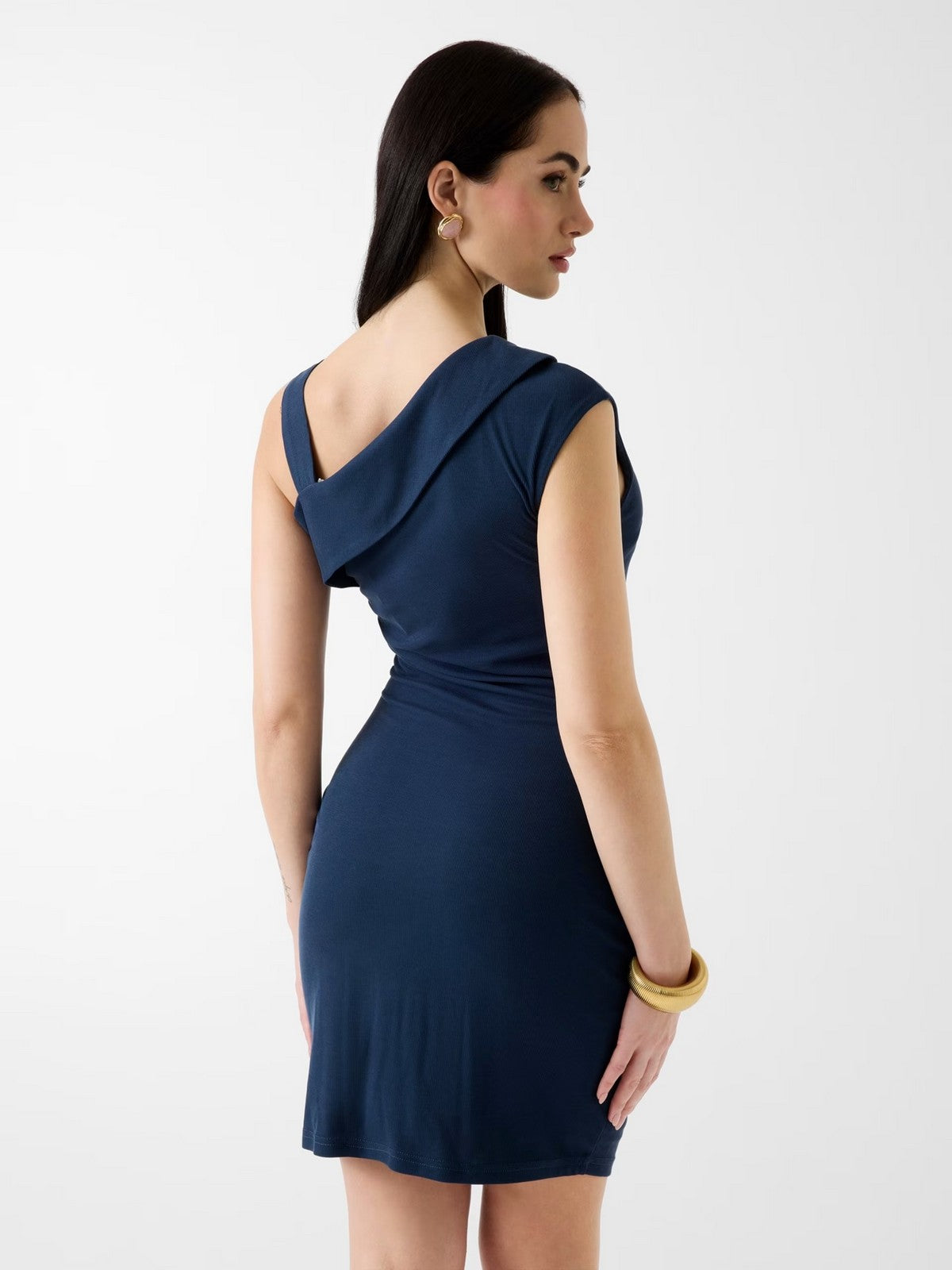 GUESS Abito Donna BRIGITTE MINI DRESS W6GK23 K3017 G7P1 BLACKENED BLUE