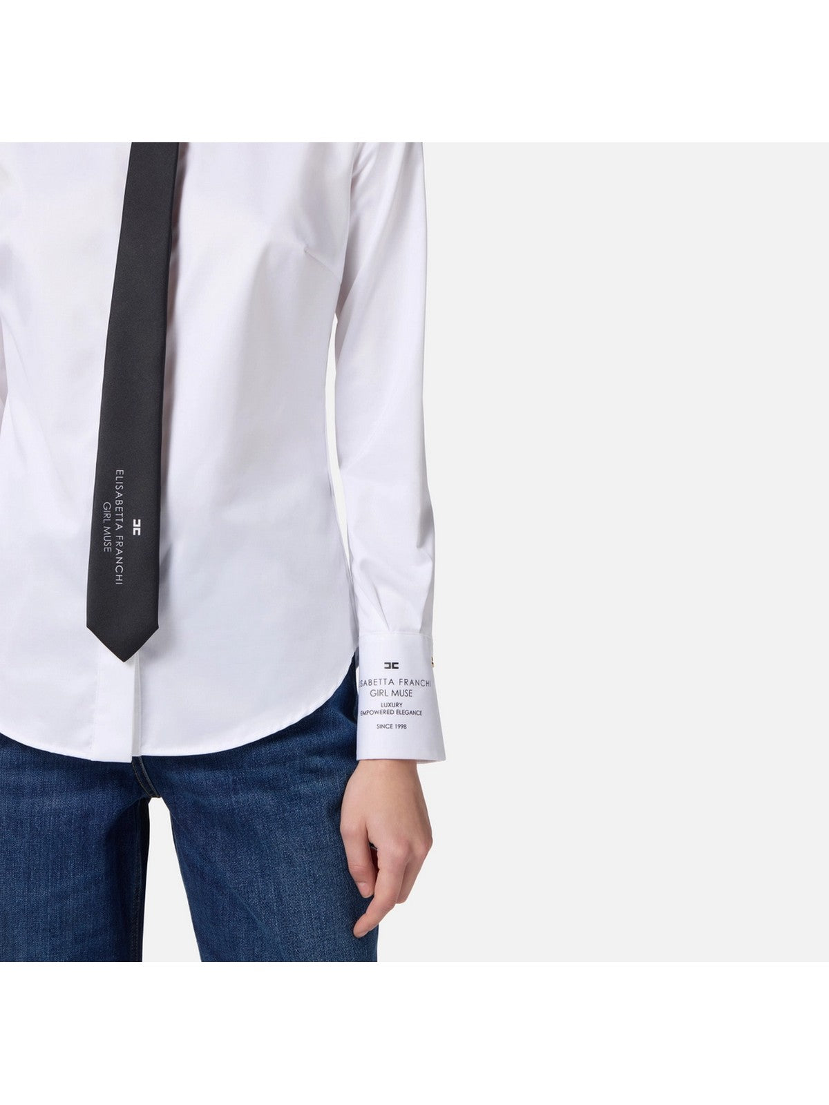 ELISABETTA FRANCHI Camicia Donna  CA11556E2 100 Bianco