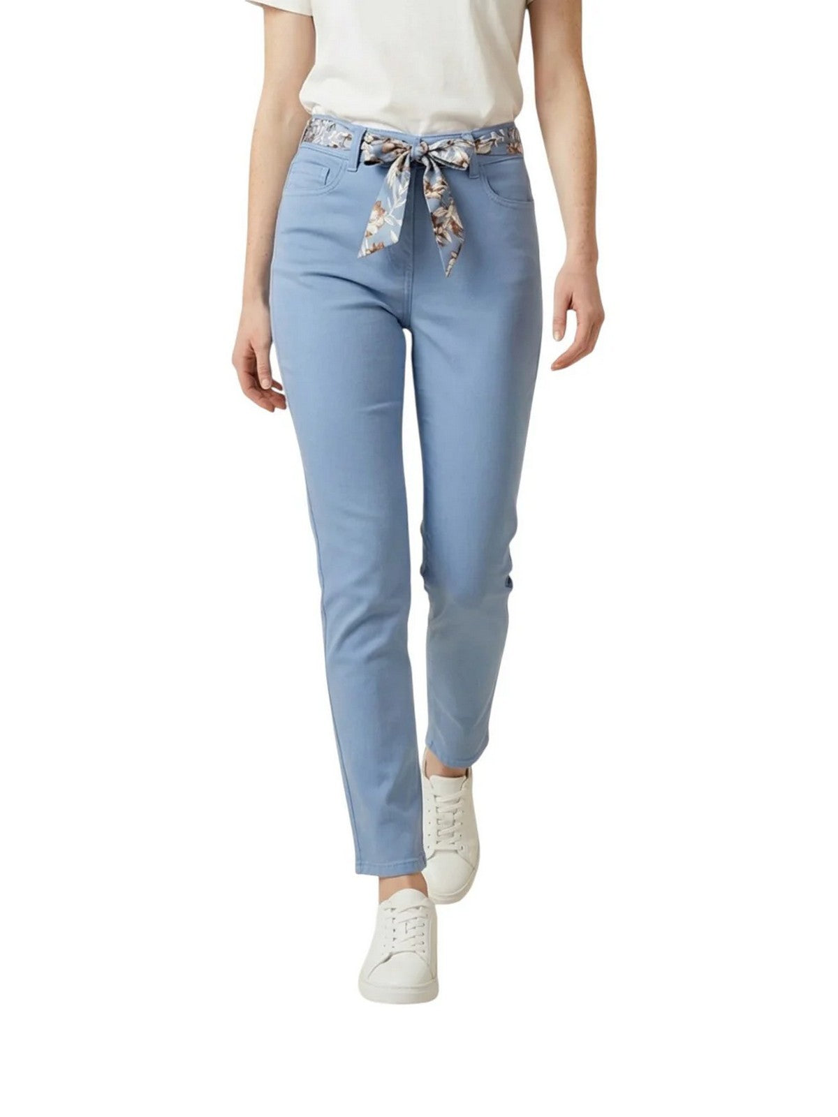 LIU JO WHITE Pantalone Donna  WA6260T367A P9258 Brig.blue wave flowe