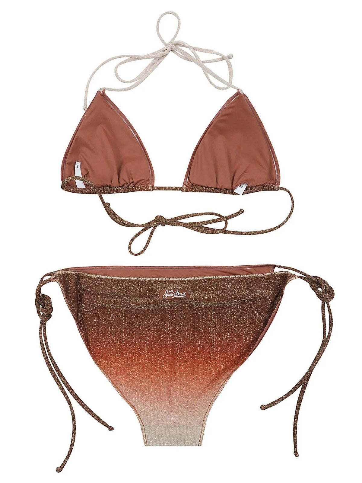 MC2 SAINT BARTH Costume da bagno Donna  LEVYNE OVERLOCK 00065L LUREX DEGRADE GOLD 18