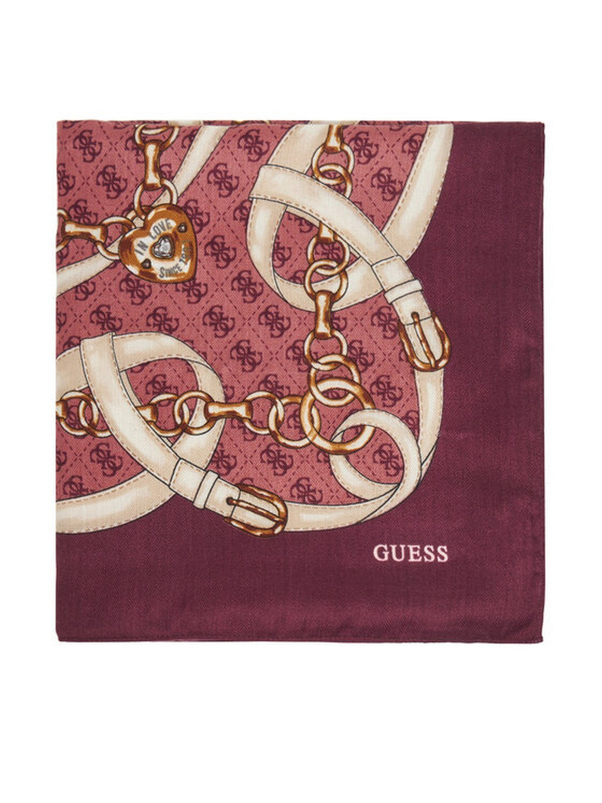 GUESS Foulard Donna NOELLE PRINTED KEFIAH 130X130 AW5412 POL03 WIN WINE