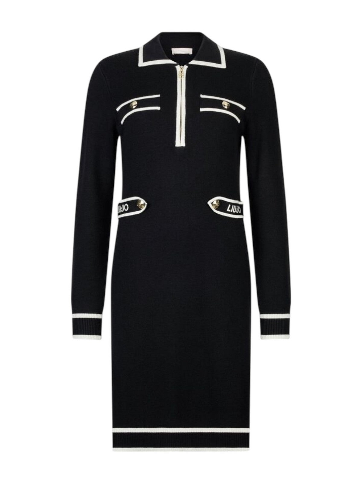 LIU JO SPORT Abito Donna  TF5251MS59L 03N66 Nero/bianco latte