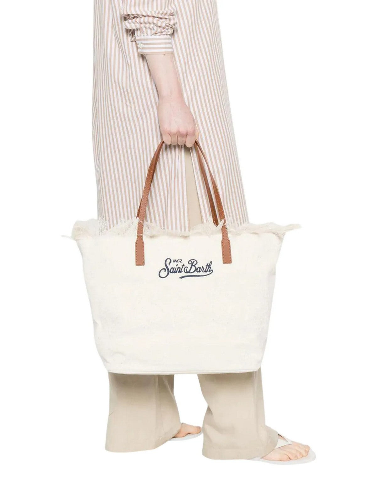 MC2 SAINT BARTH Borsa Donna  CITY BAG FRINGE 01034L SANGALLO 10 EMB
