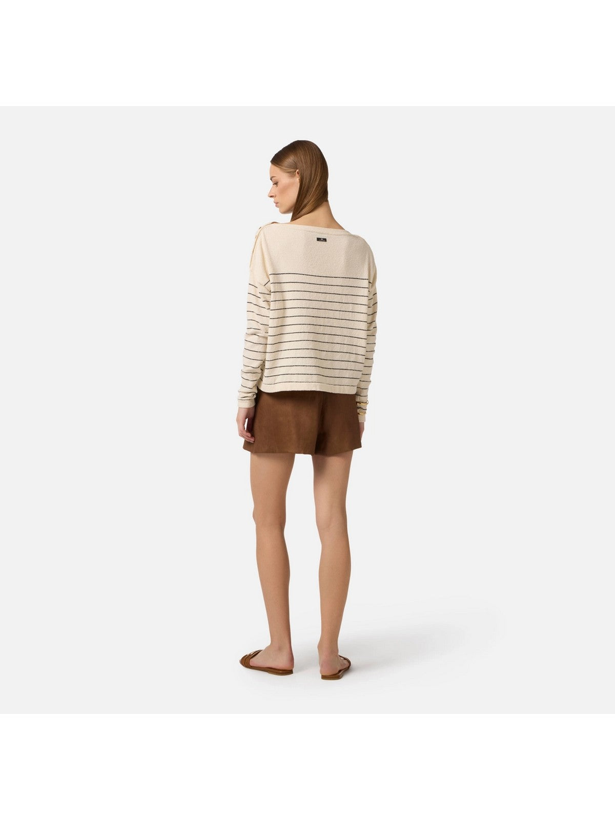 ELISABETTA FRANCHI Pantaloncino Donna  SH01162E2 600 CUOIO